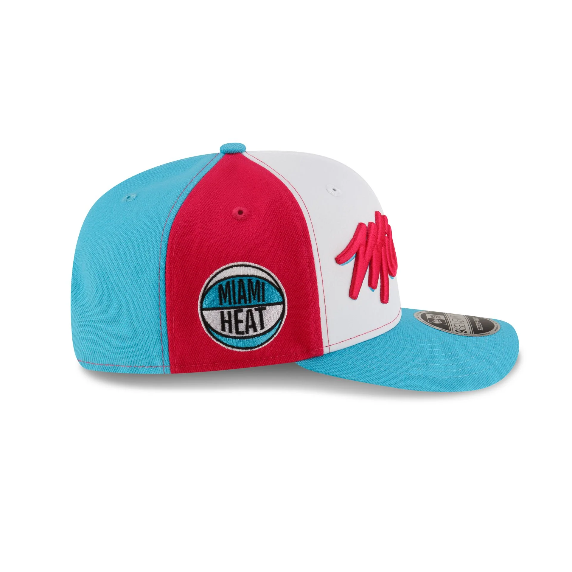 Tyler Herro x Miami Heat Vice Blue Brightrose 9SEVENTY Stretch-Snap Hat