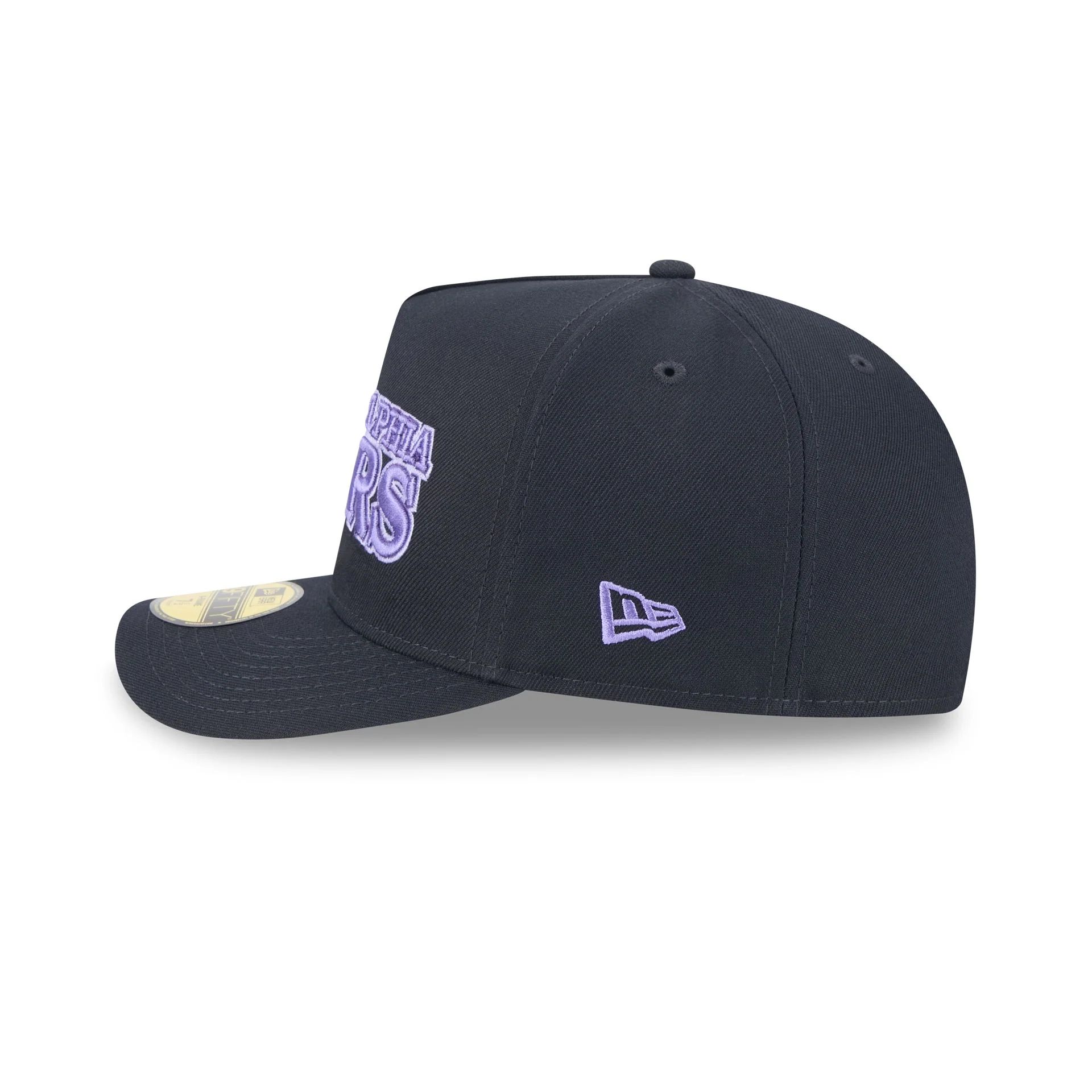 Philadelphia 76ers Navy Lavender 59FIFTY A-Frame Fitted Hat