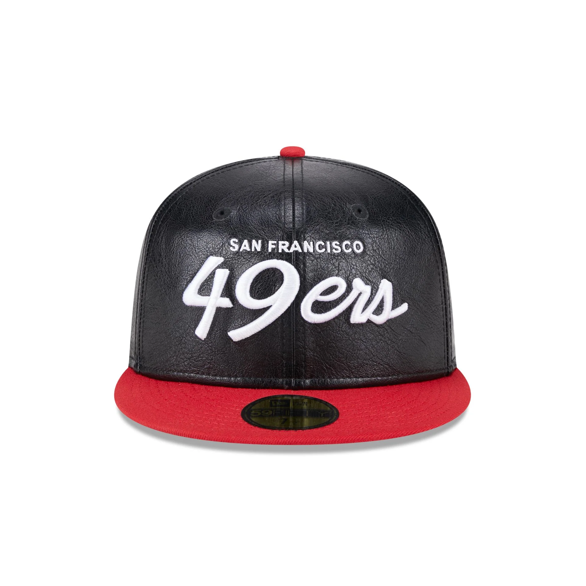 San Francisco 49ers Faux Leather Crown 59FIFTY Fitted Hat