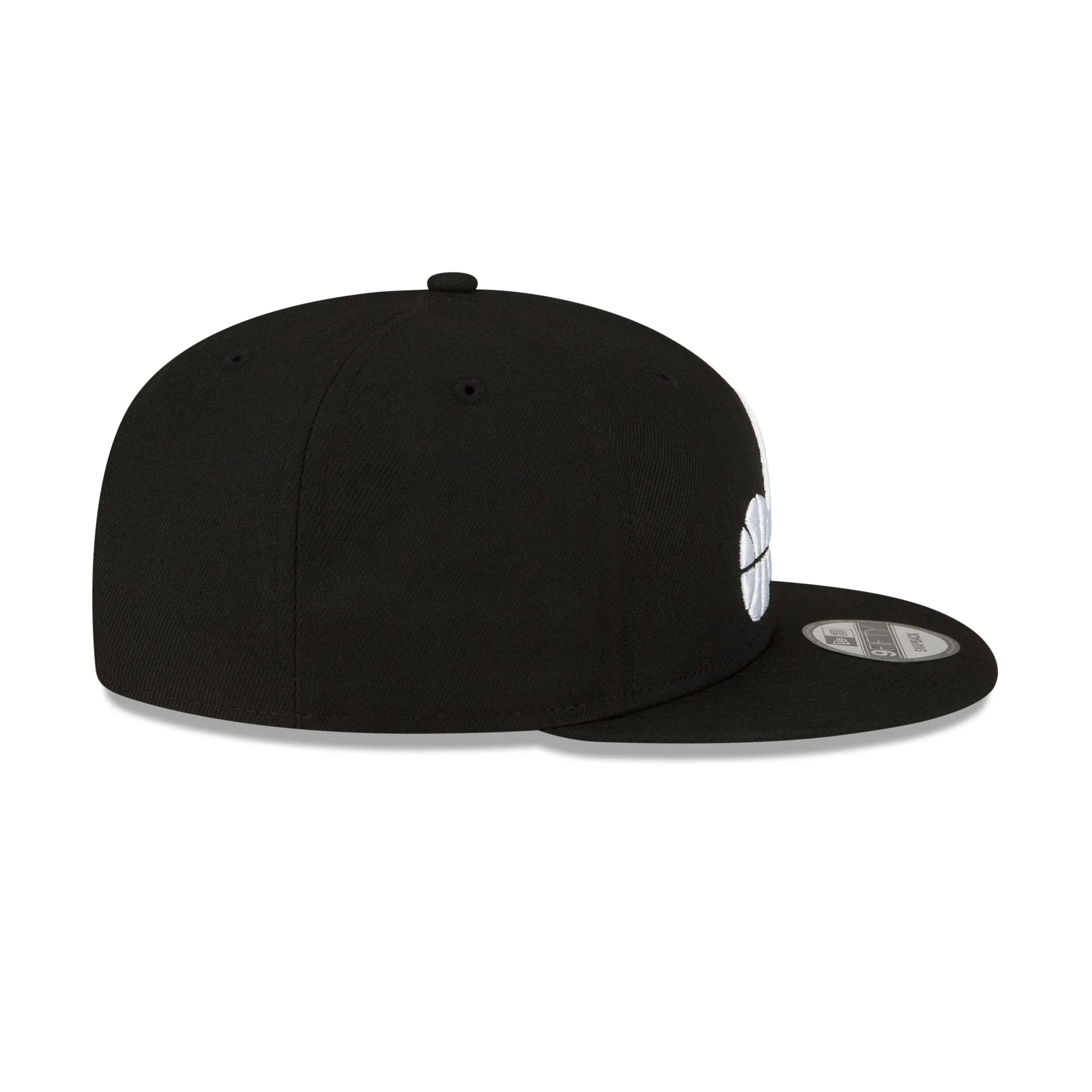 Utah Jazz Basic Black & White 9FIFTY Snapback Hat