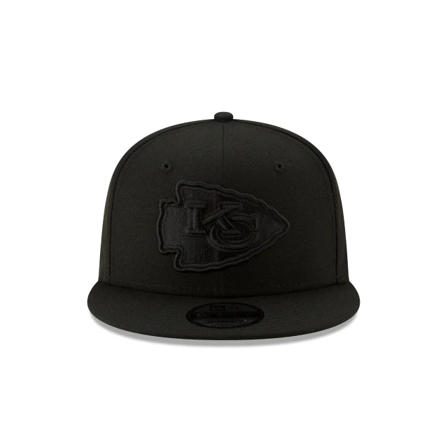 Kansas City Chiefs Basic Black On Black 9FIFTY Snapback Hat