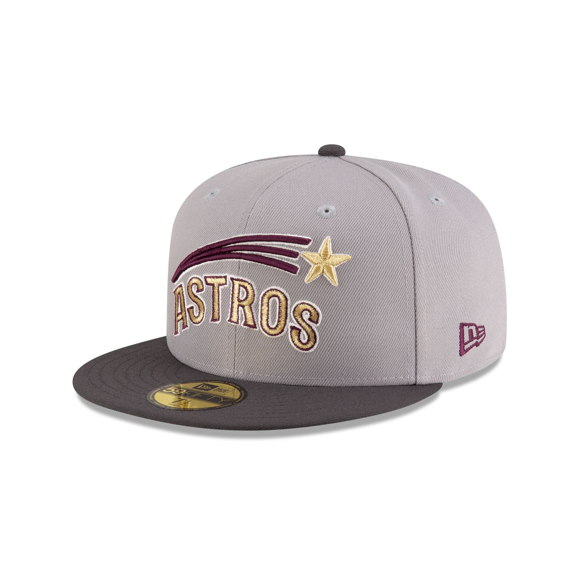 Just Caps Graphite Maroon Houston Astros 59FIFTY Fitted Hat