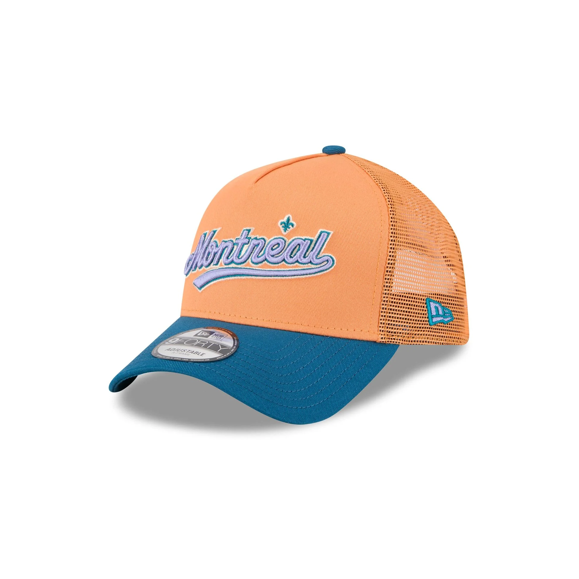 Montreal Expos Orange Glaze 9FORTY A-Frame Trucker Hat
