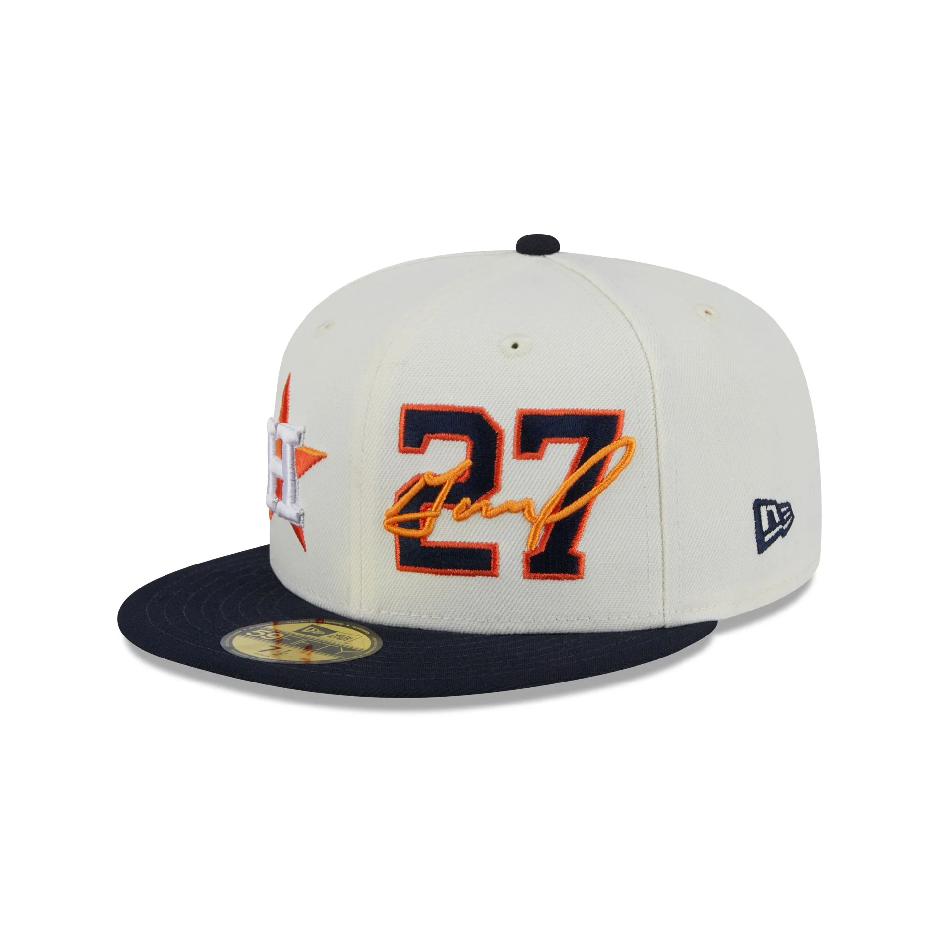 Houston Astros Jose Altuve Chrome White 59FIFTY Fitted Hat