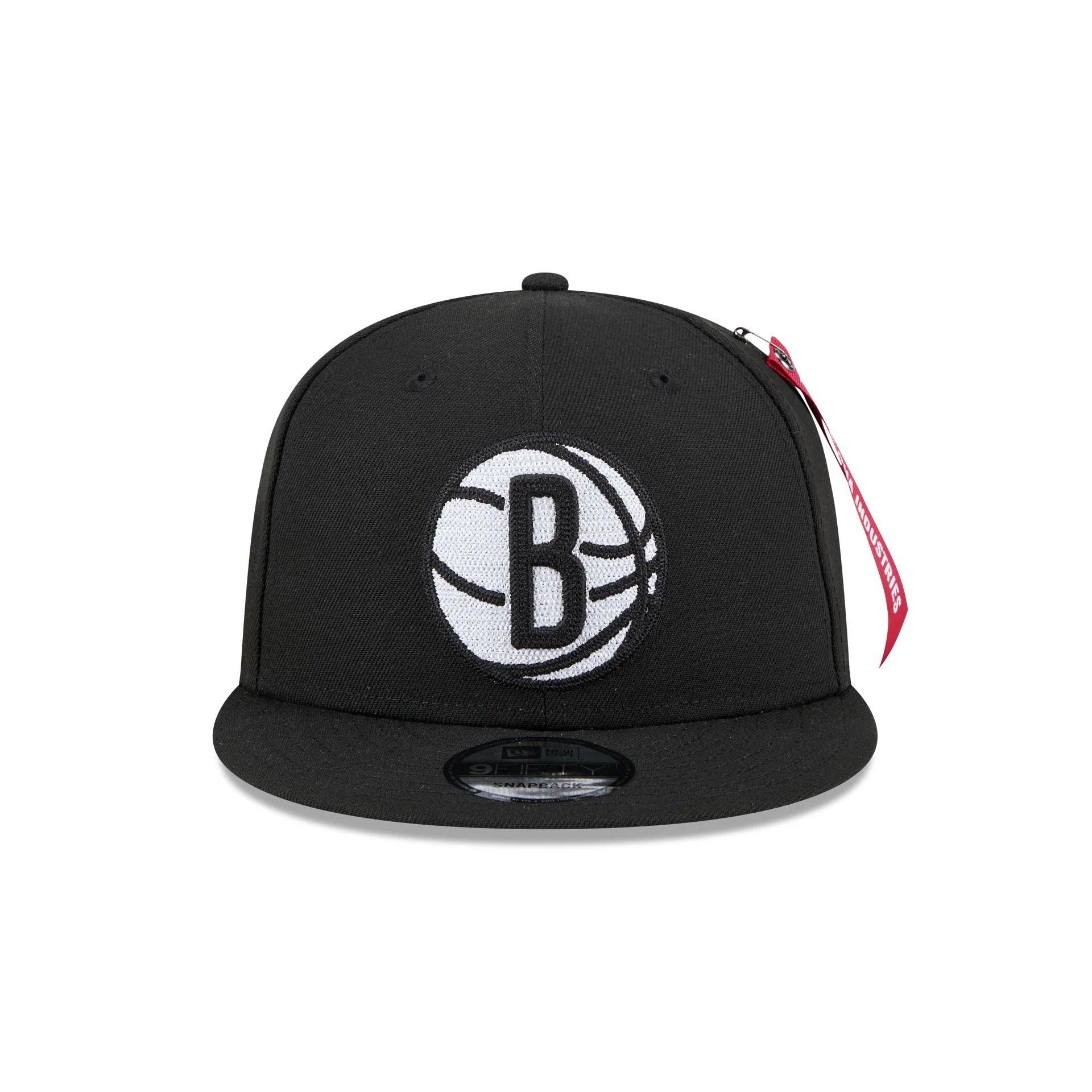 Alpha Industries x Brooklyn Nets Black 9FIFTY Snapback Hat