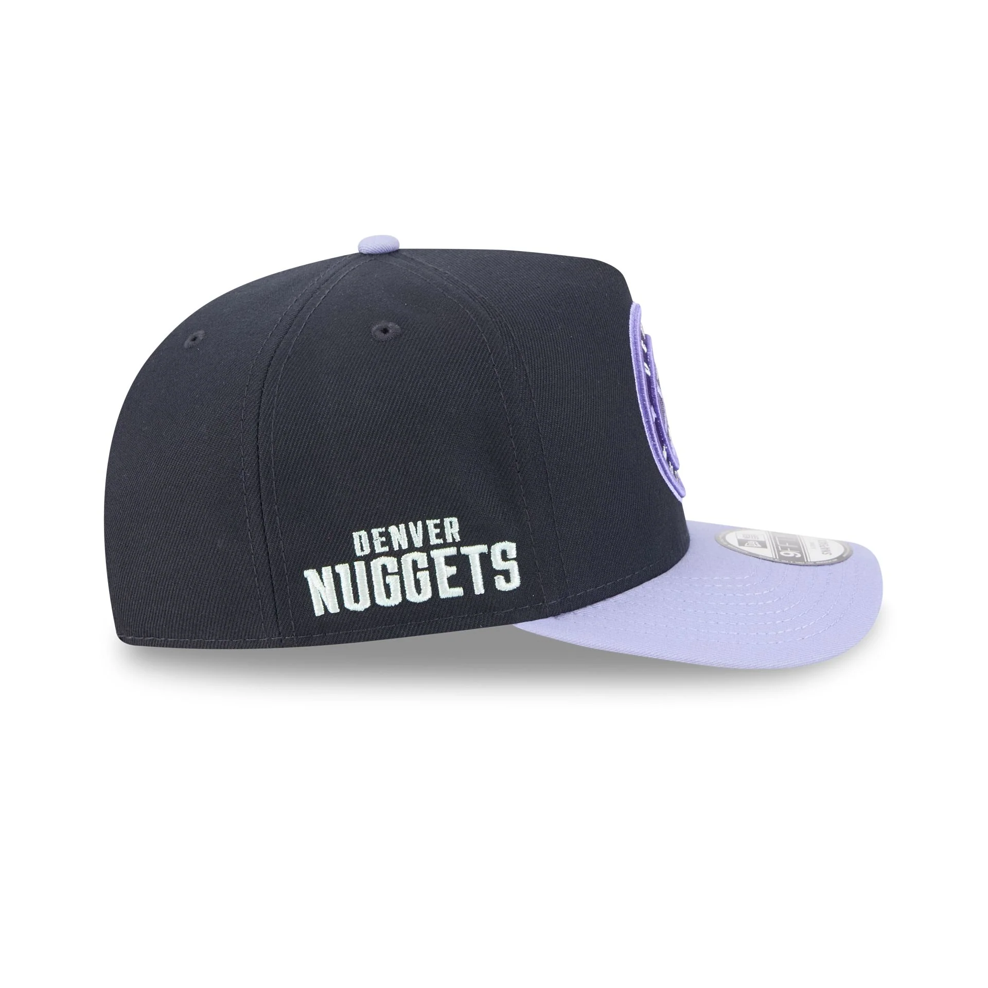 Denver Nuggets Navy Lavender 9FIFTY A-Frame Snapback Hat