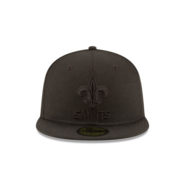 New Orleans Saints Black On Black 59FIFTY Fitted Hat
