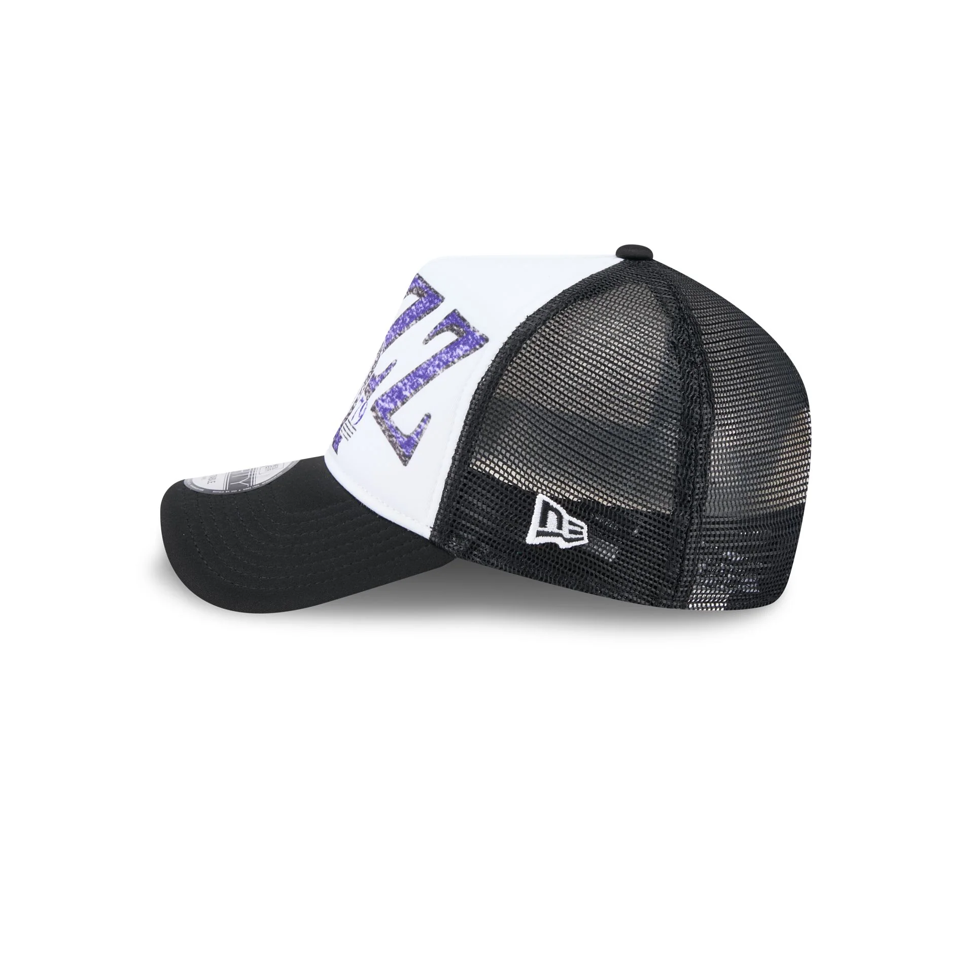 Utah Jazz Distressed 9FORTY A-Frame Trucker Hat
