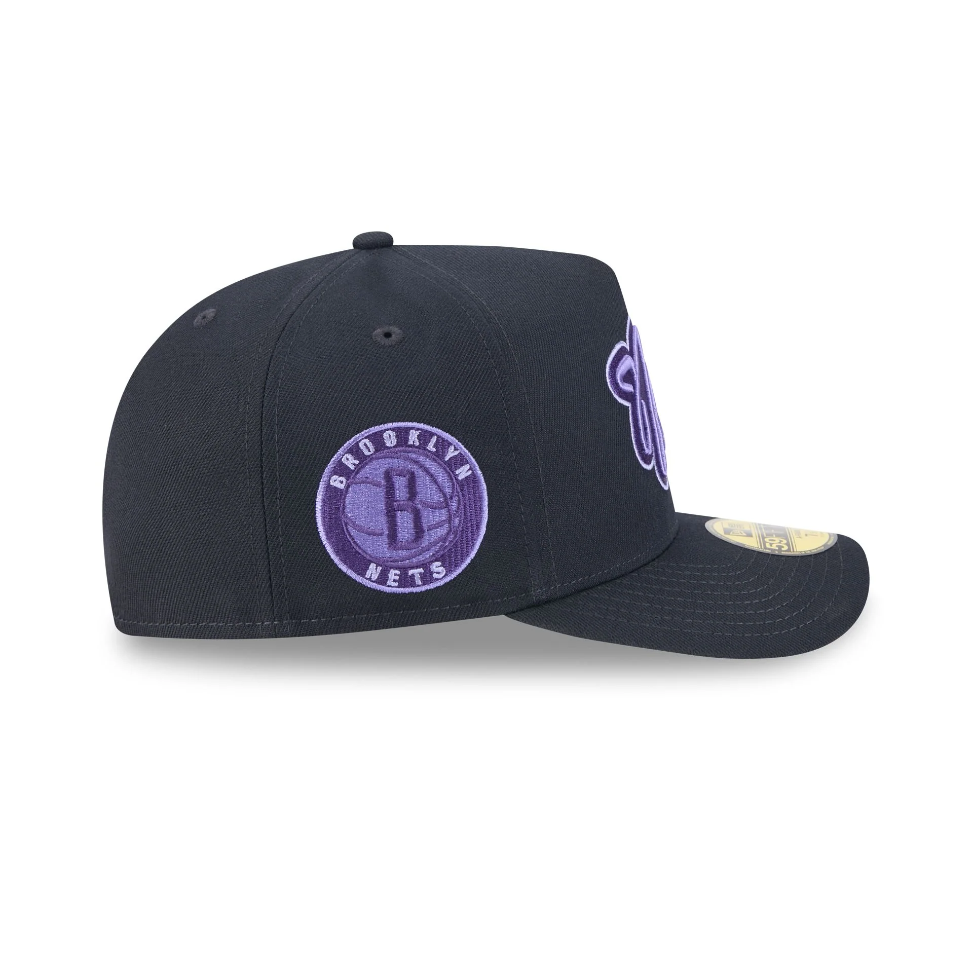 Brooklyn Nets Navy Lavender 59FIFTY A-Frame Fitted Hat