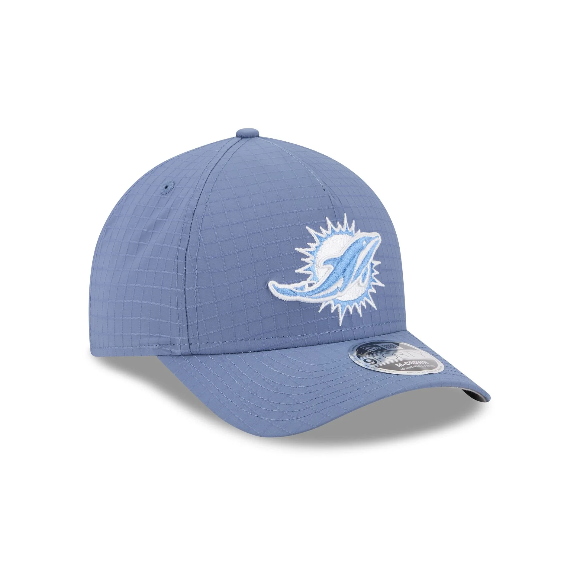 Miami Dolphins Blue Ripstop 9FORTY M-Crown A-Frame Snapback Hat
