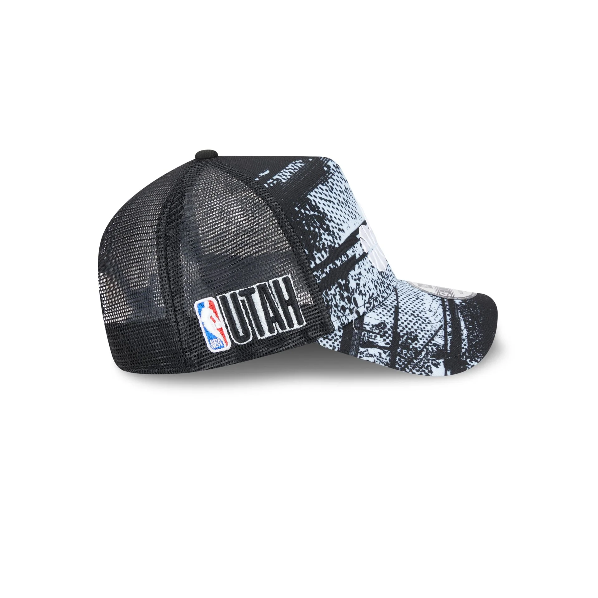 Utah Jazz 2024 Tip-Off 9FORTY A-Frame Trucker Hat