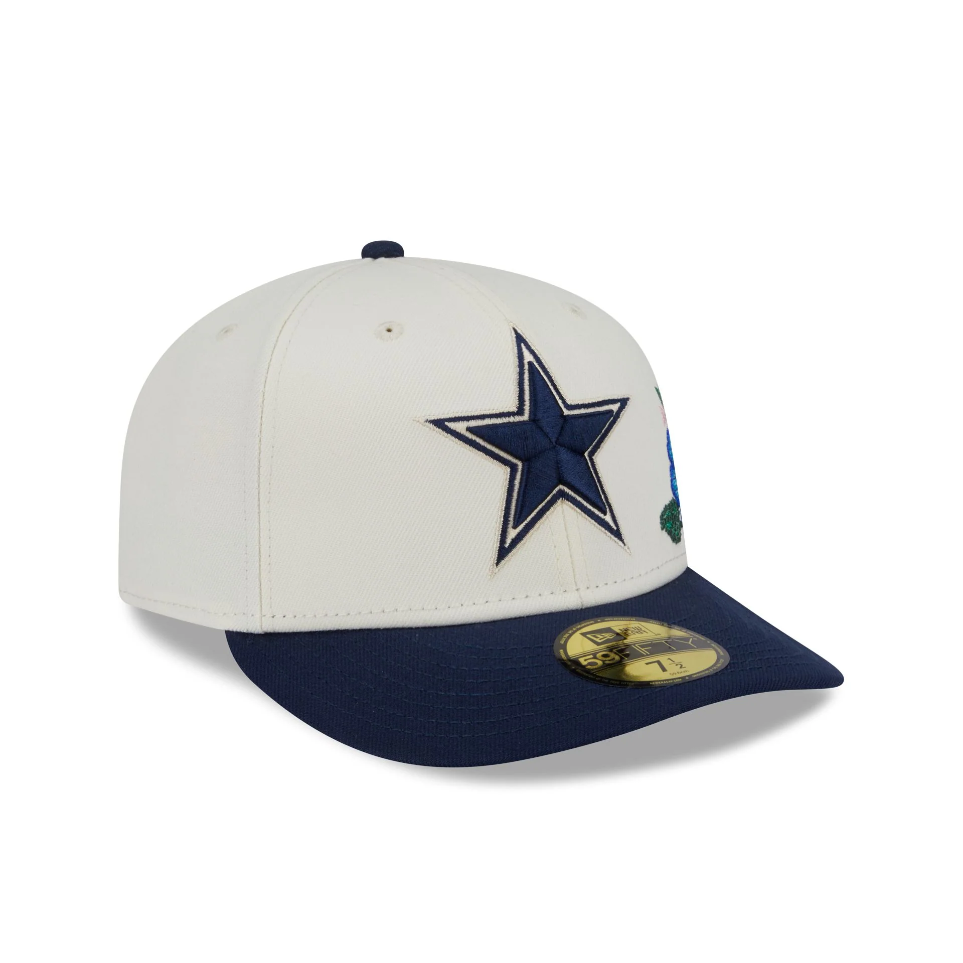 Dallas Cowboys Tonal Florals White 59FIFTY Fitted Hat