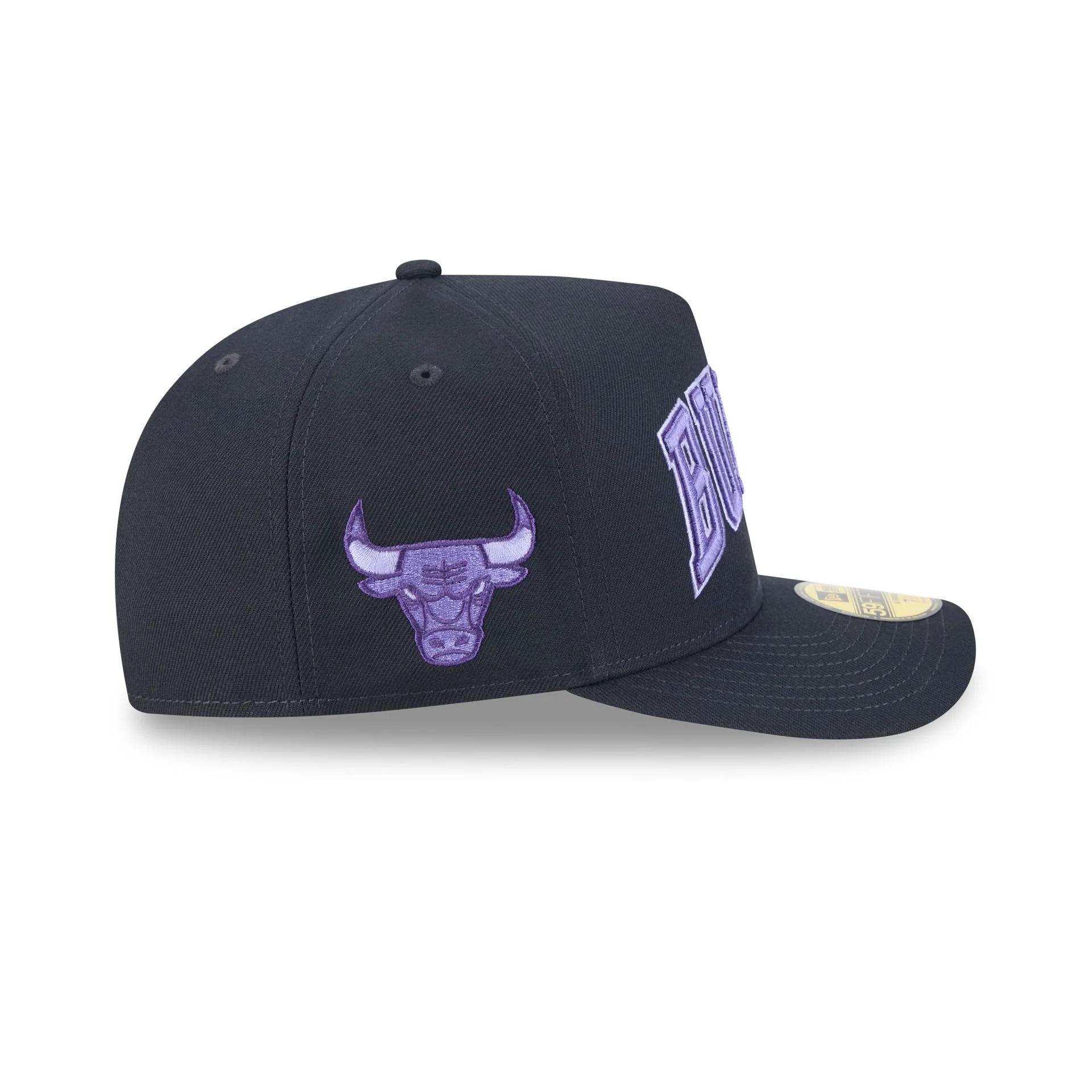 Chicago Bulls Navy Lavender 59FIFTY A-Frame Fitted Hat