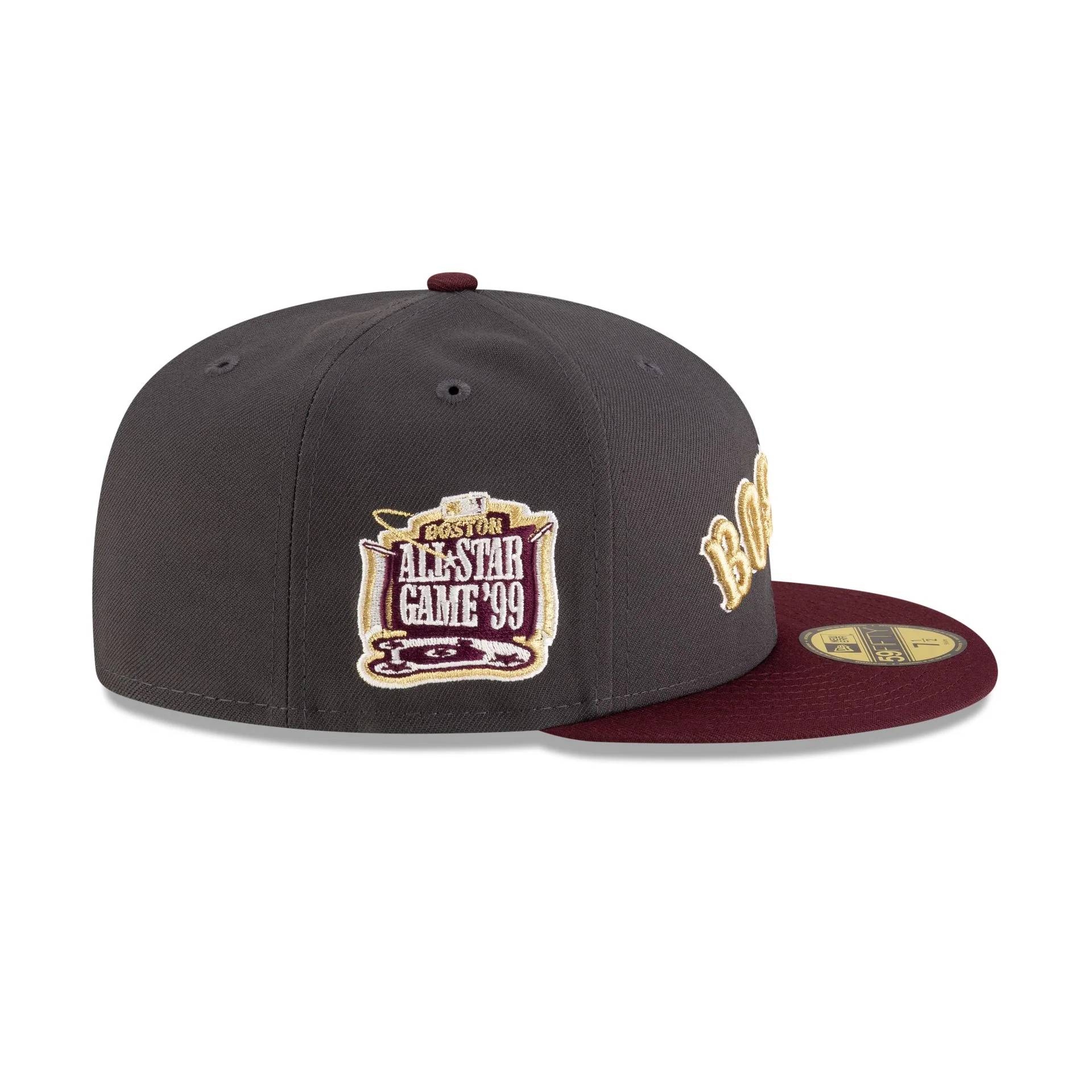 Just Caps Graphite Maroon Boston Red Sox 59FIFTY Fitted Hat