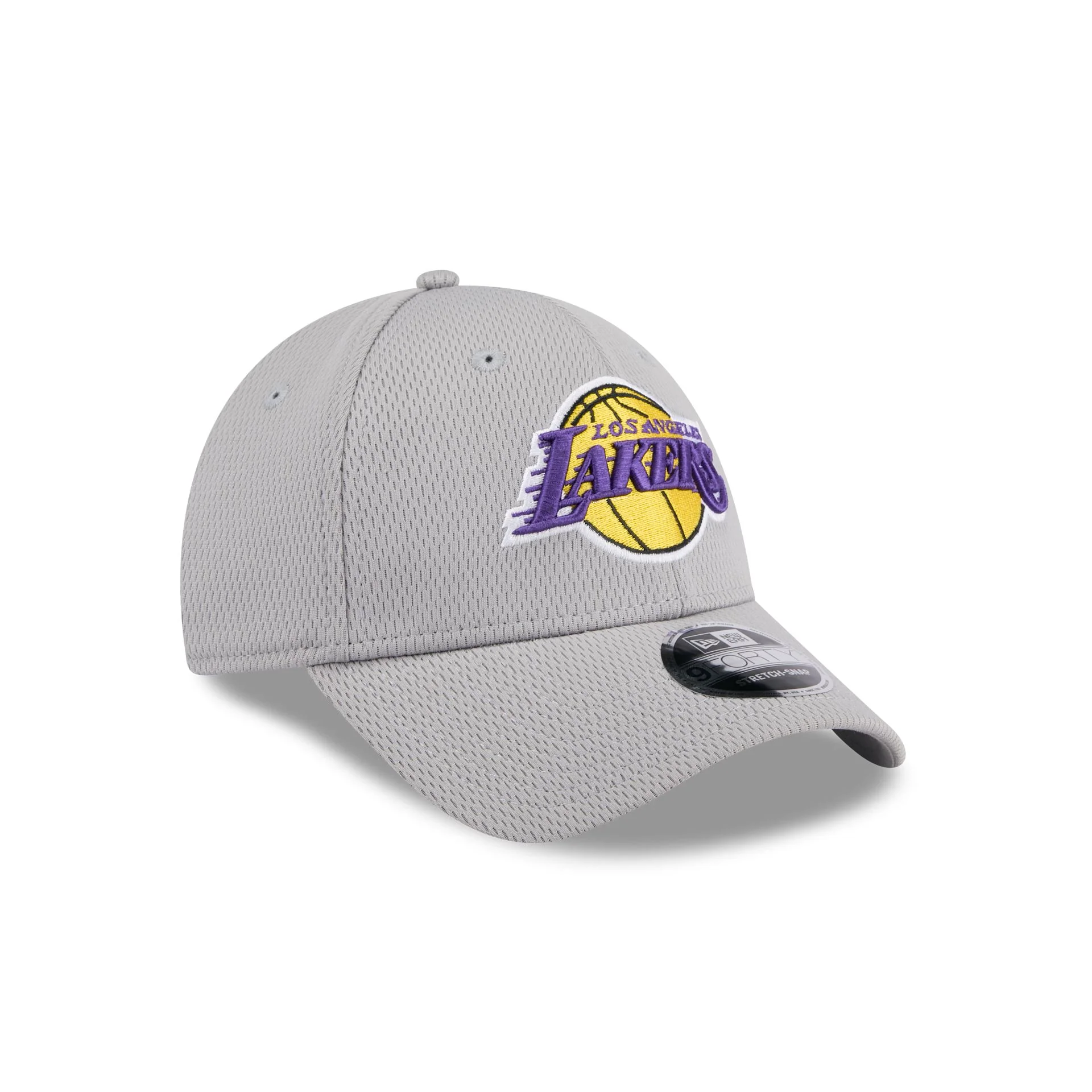 Los Angeles Lakers Gray 9FORTY Stretch-Snap Hat