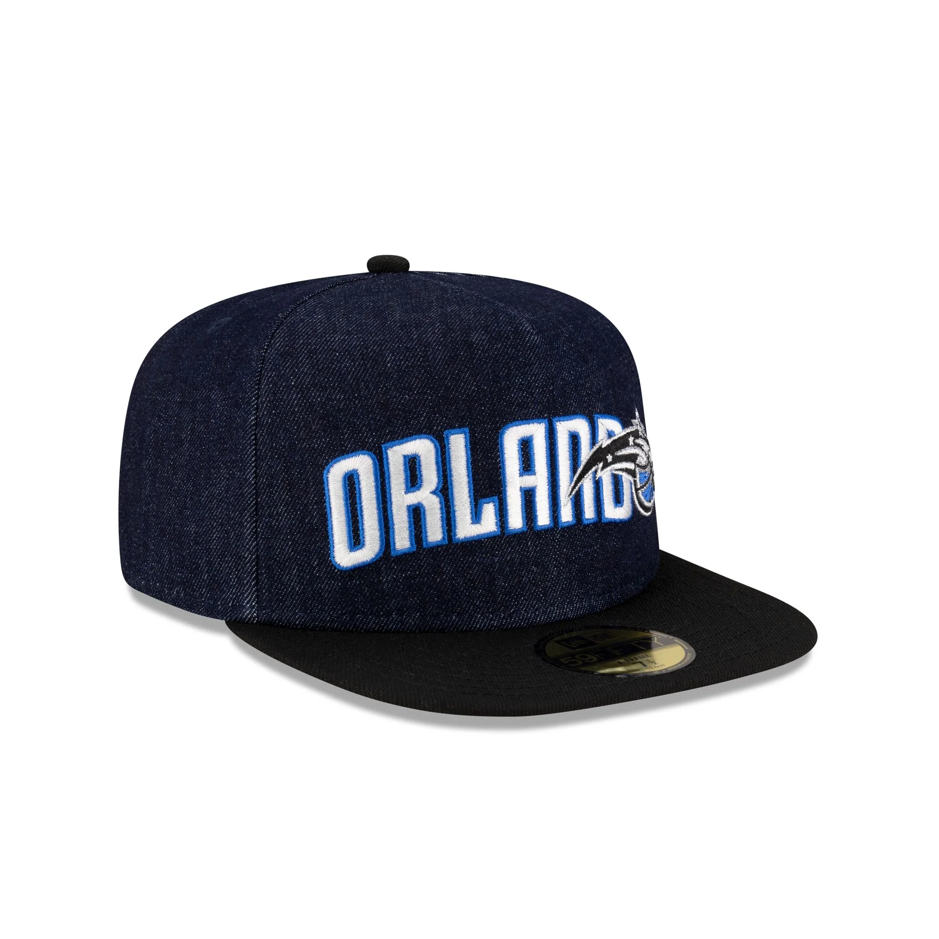 Orlando Magic Navy Denim 59FIFTY A-Frame Fitted Hat
