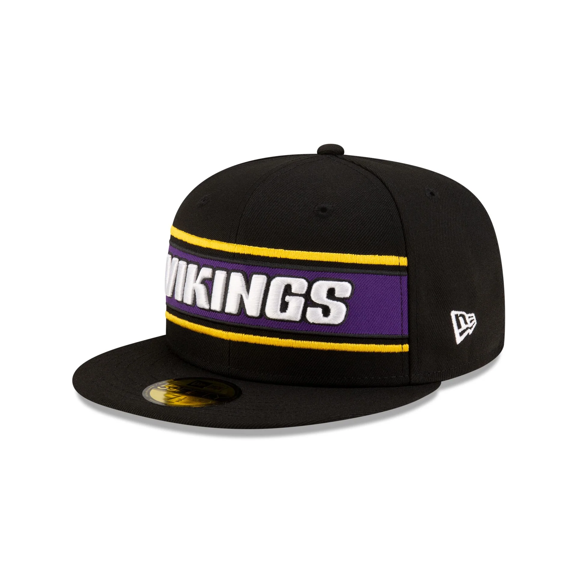 Minnesota Vikings 2024 Sideline Black 59FIFTY Fitted Hat