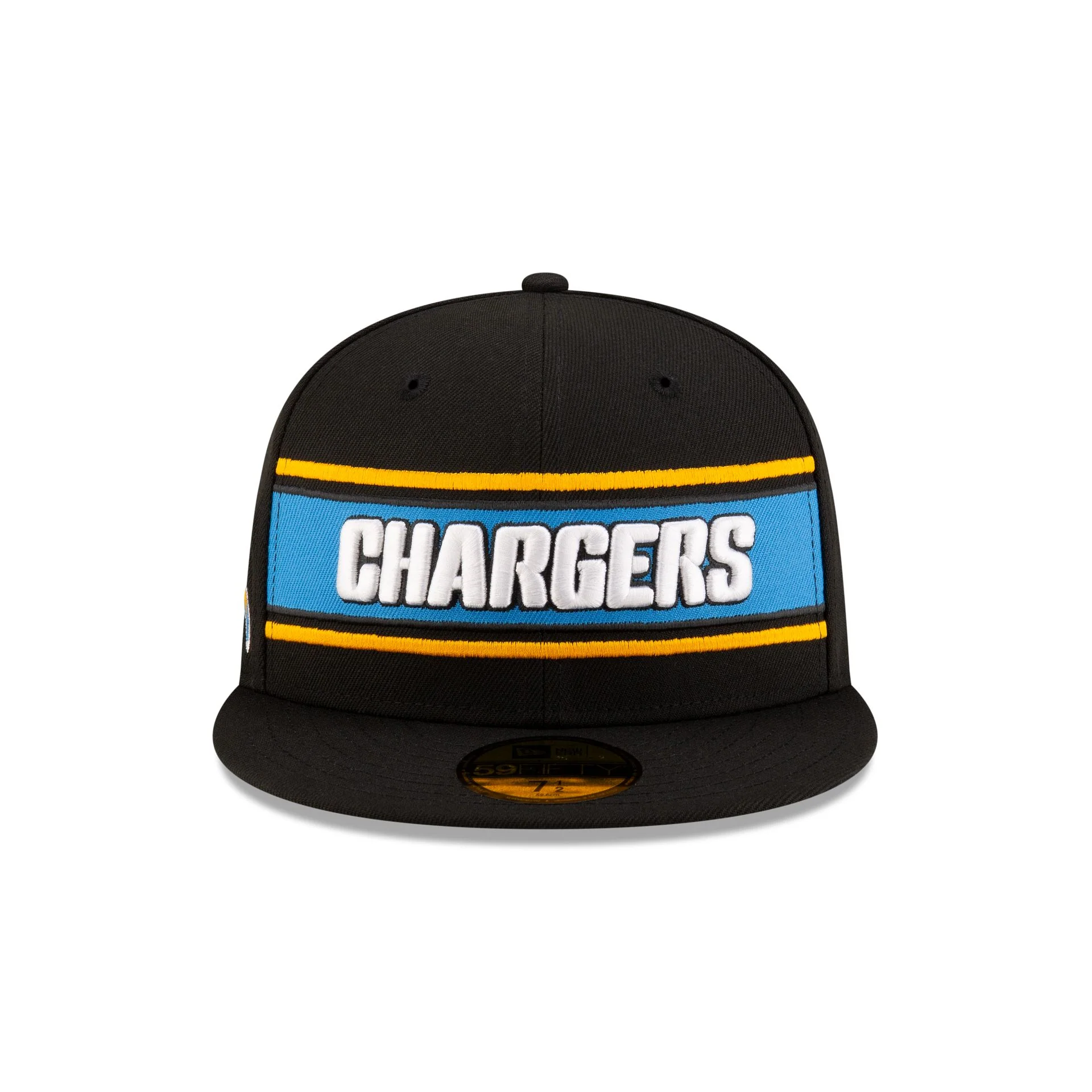 Los Angeles Chargers 2024 Sideline Black 59FIFTY Fitted Hat