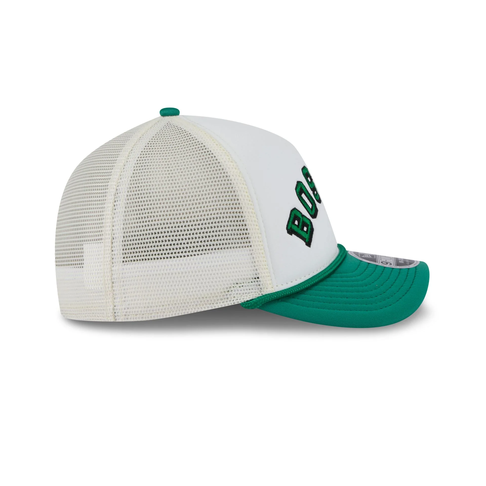 Boston Celtics Chrome Arch 9FORTY M-Crown A-Frame Trucker Hat