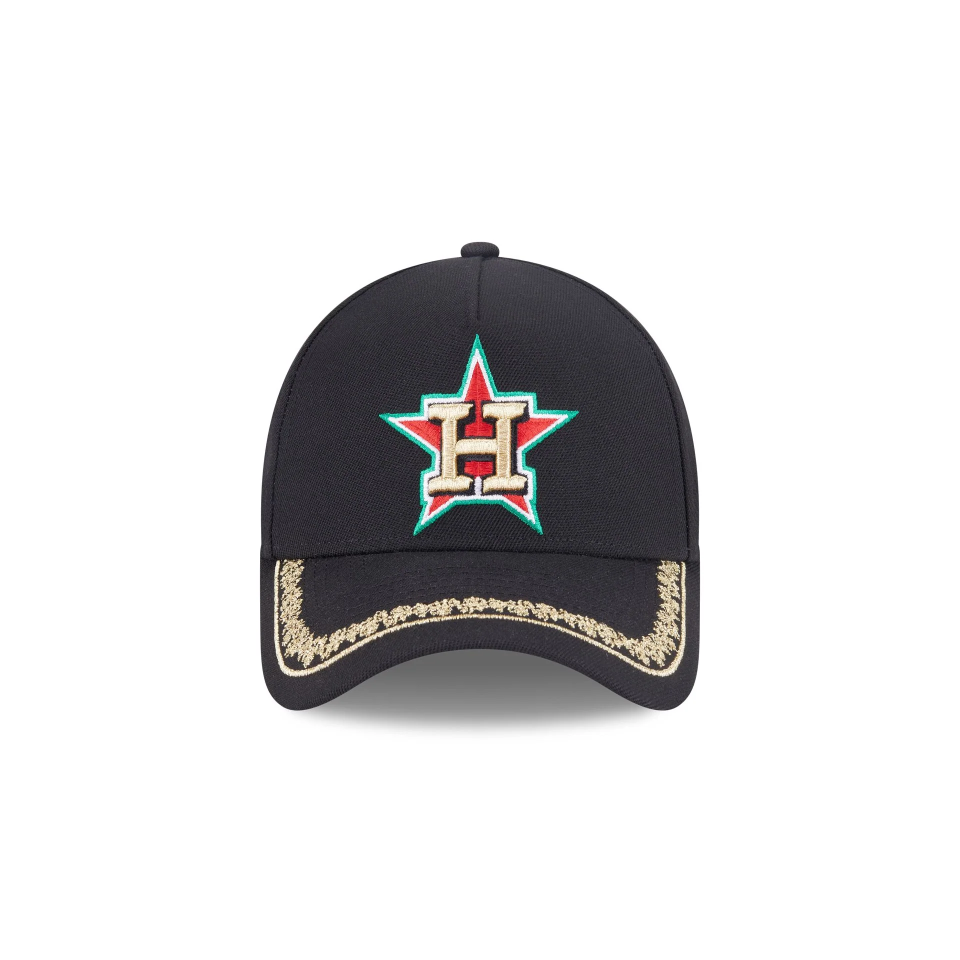 Houston Astros Ornate Visor 9FORTY A-Frame Snapback Hat