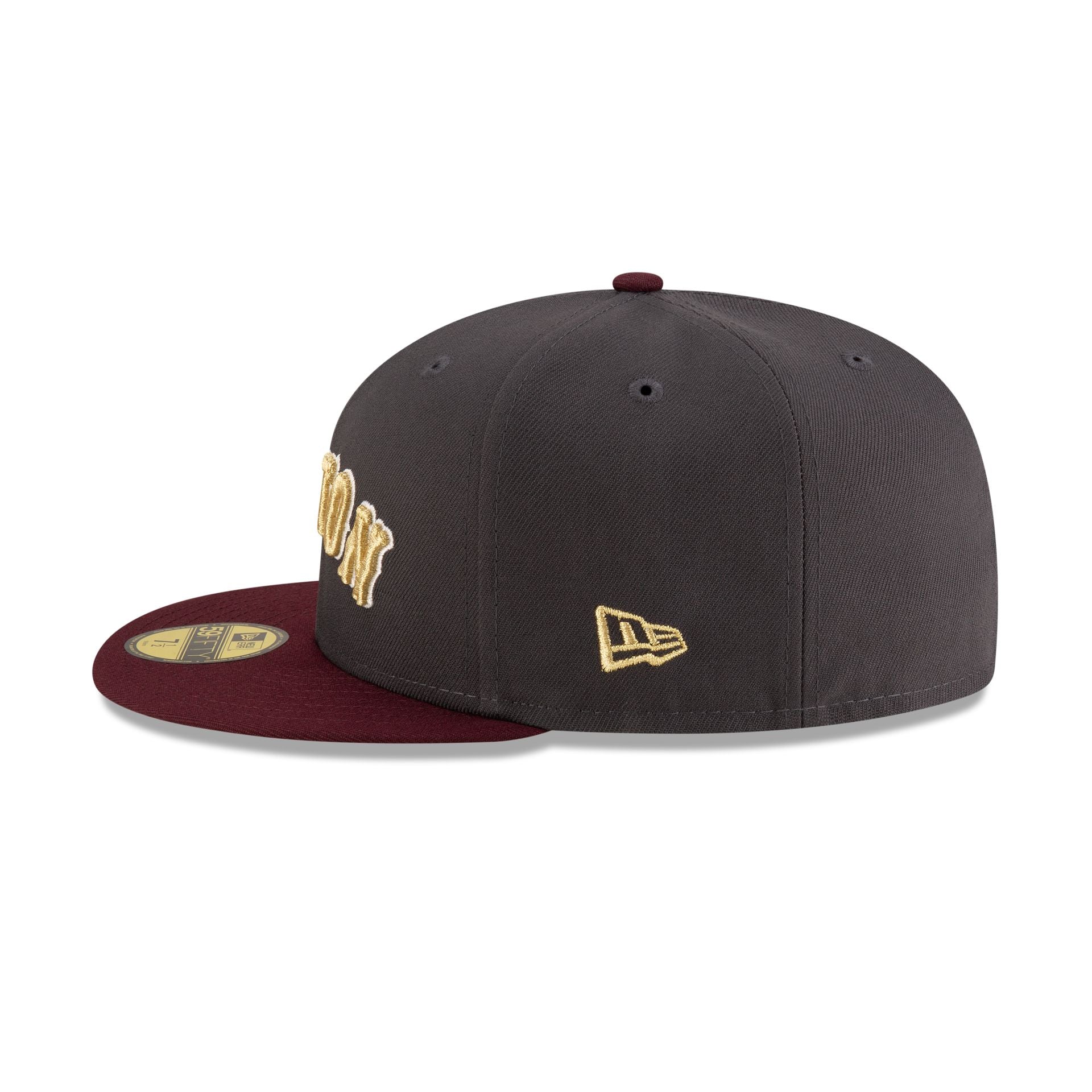 Just Caps Graphite Maroon Boston Red Sox 59FIFTY Fitted Hat