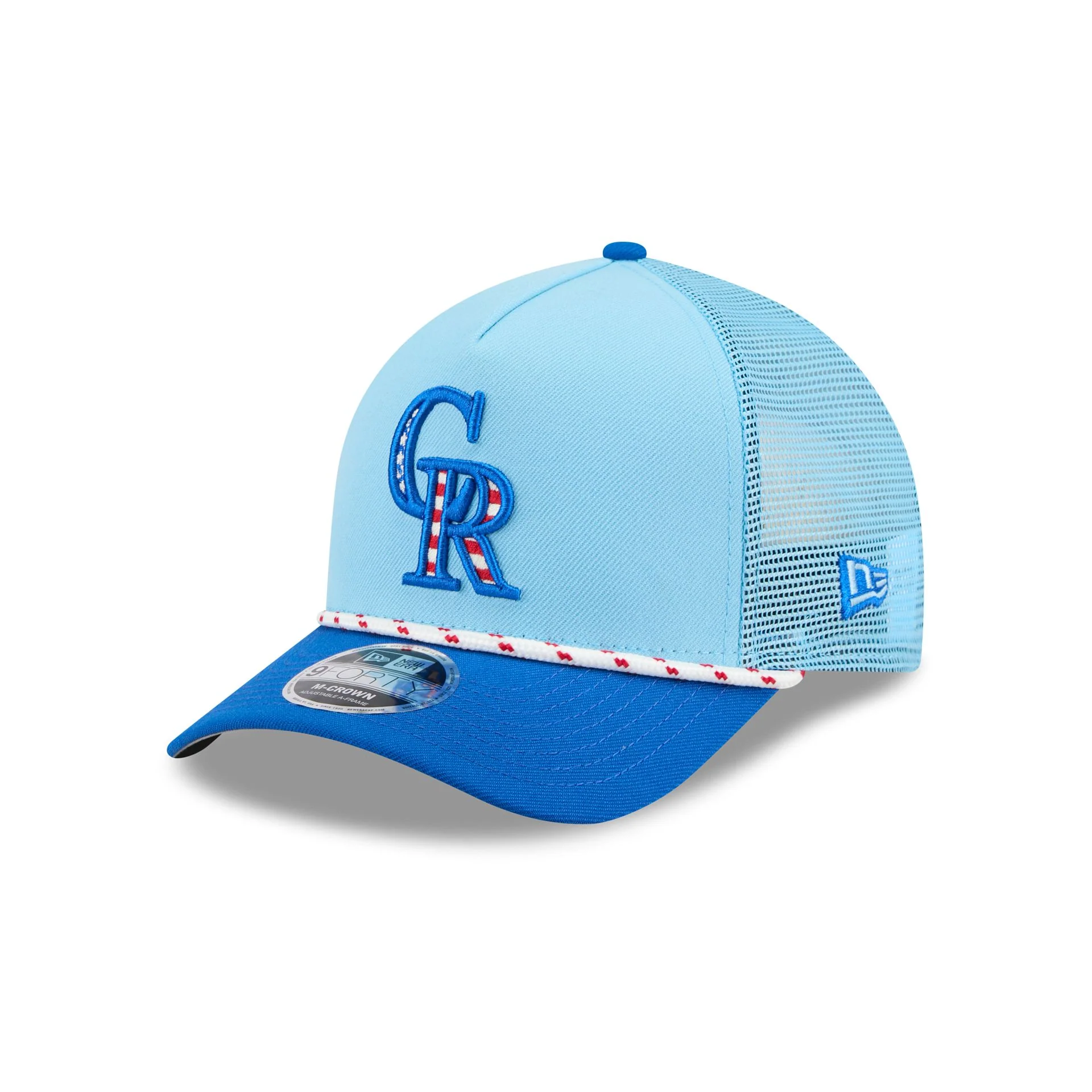Colorado Rockies Independence Day 2025 9FORTY M-Crown A-Frame Trucker Hat