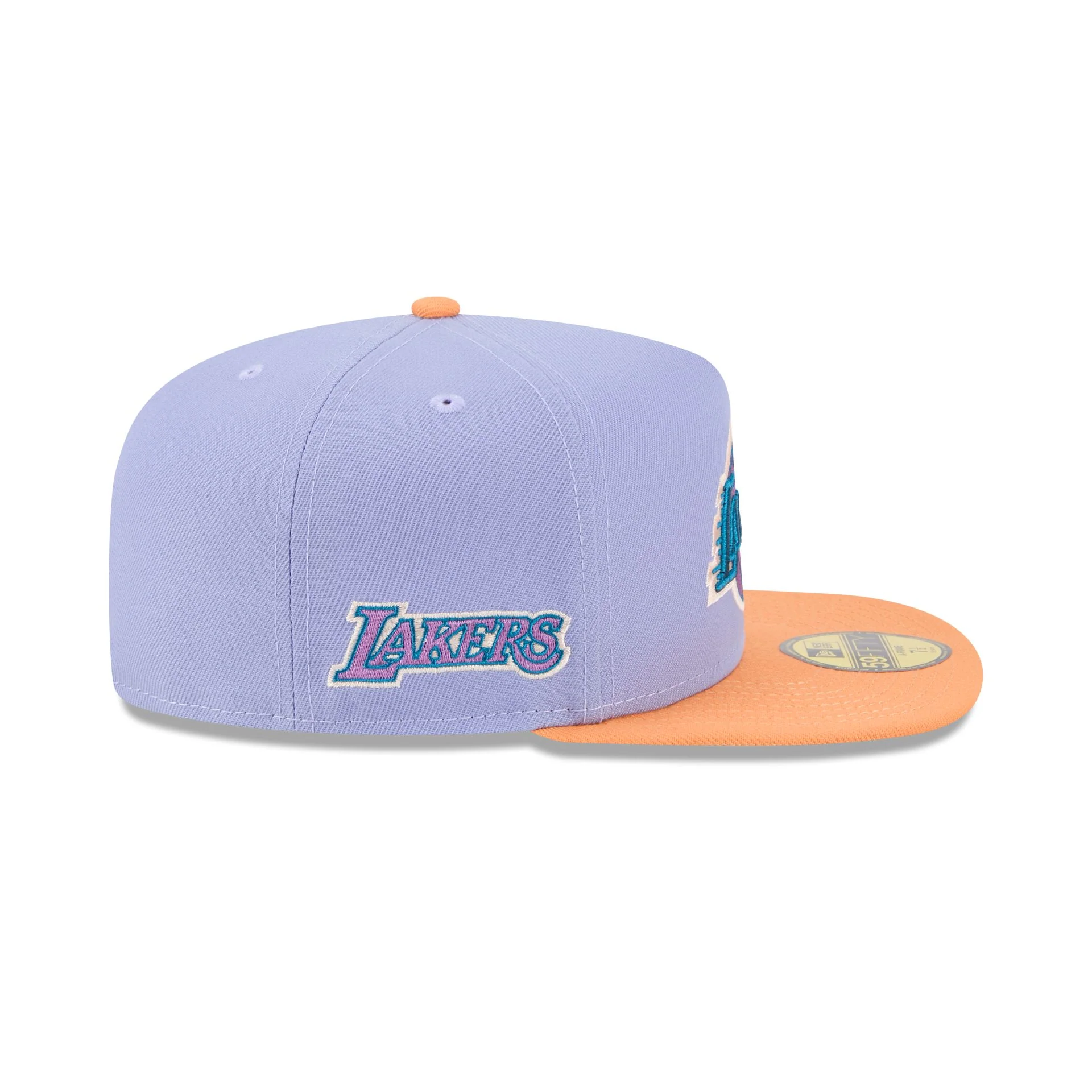 Los Angeles Lakers Lavender 59FIFTY A-Frame Fitted Hat