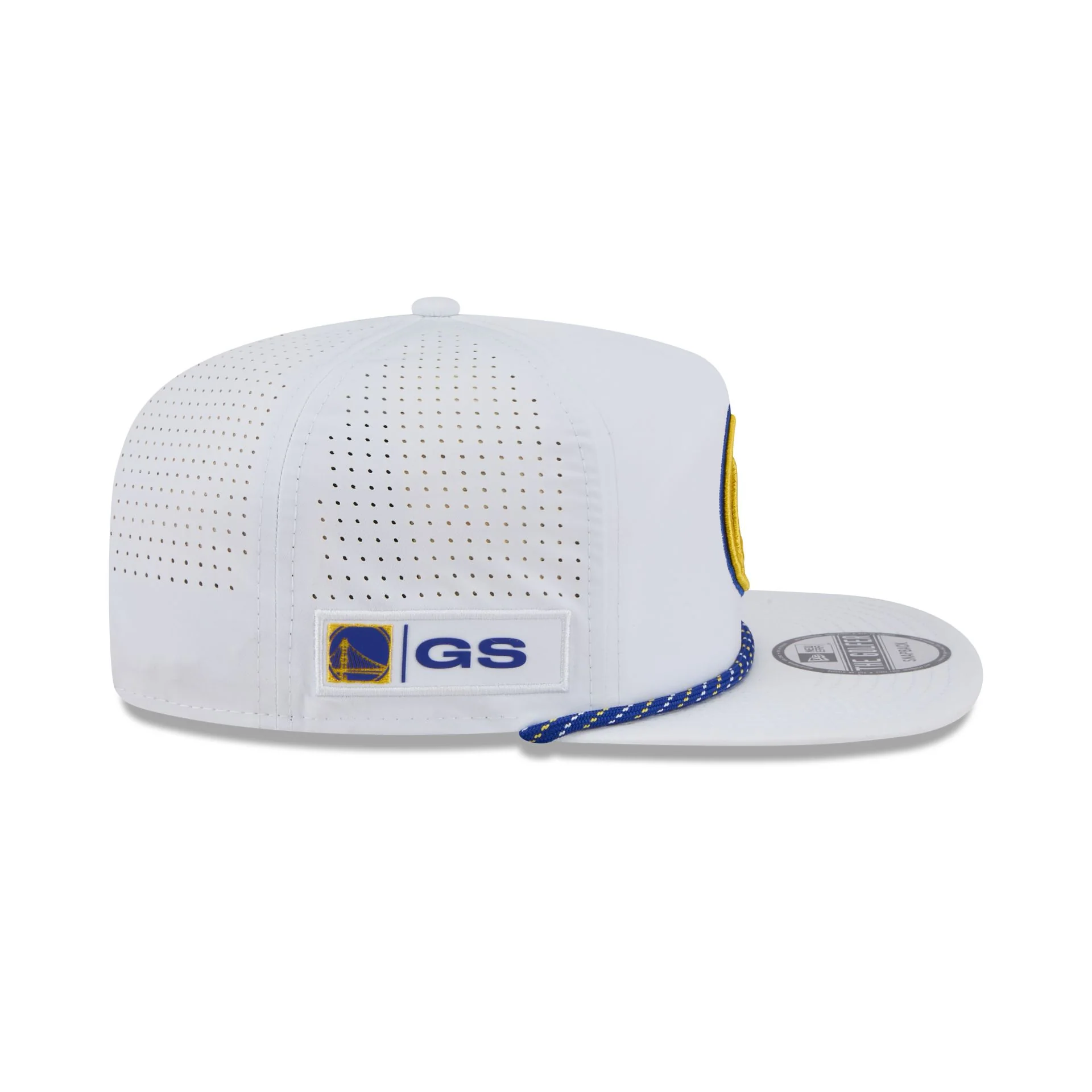 Golden State Warriors Optic White Performance Rope Golfer Hat