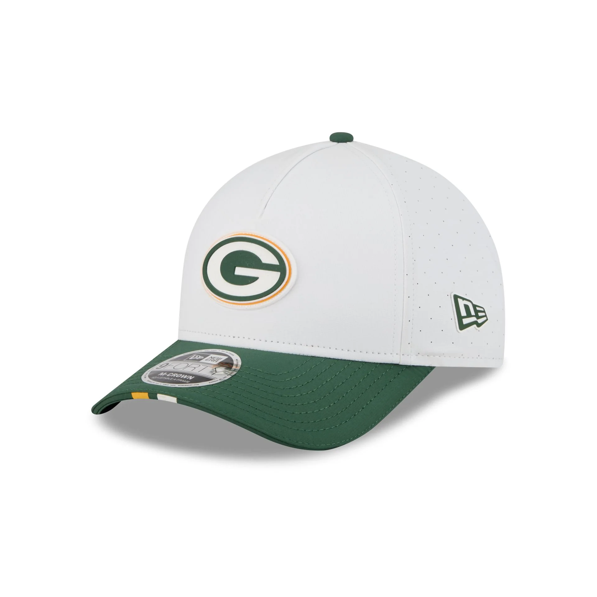 Green Bay Packers 2025 Training 9FORTY M-Crown A-Frame Snapback Hat