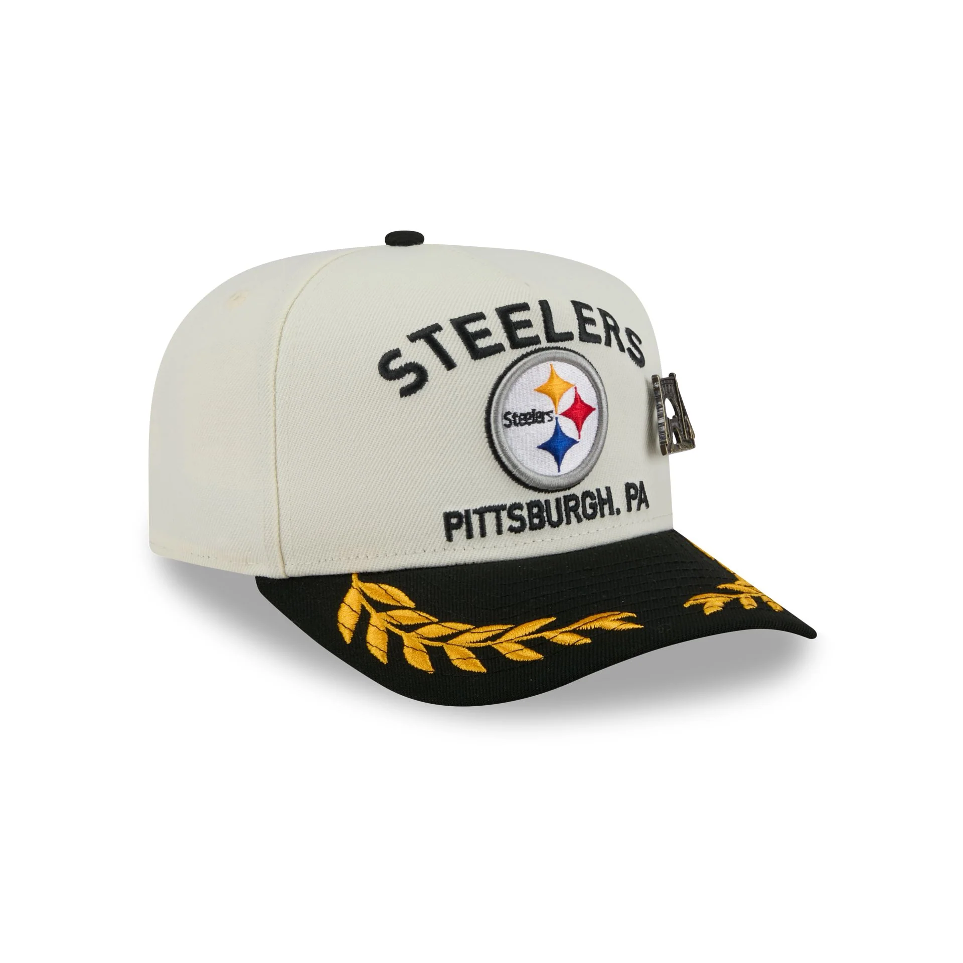 Pittsburgh Steelers 2025 Draft Chrome White 59FIFTY A-Frame Fitted Hat