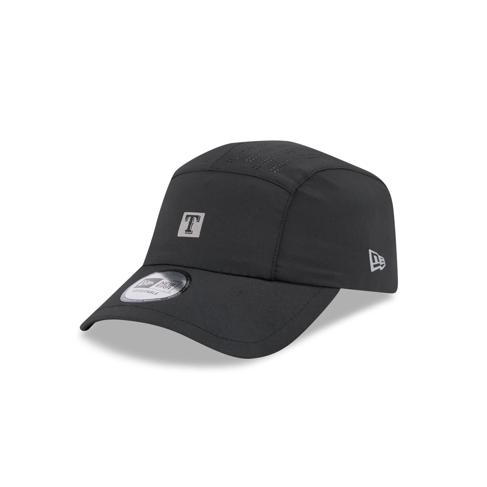 Texas Rangers Black Reflect Runner Adjustable Hat