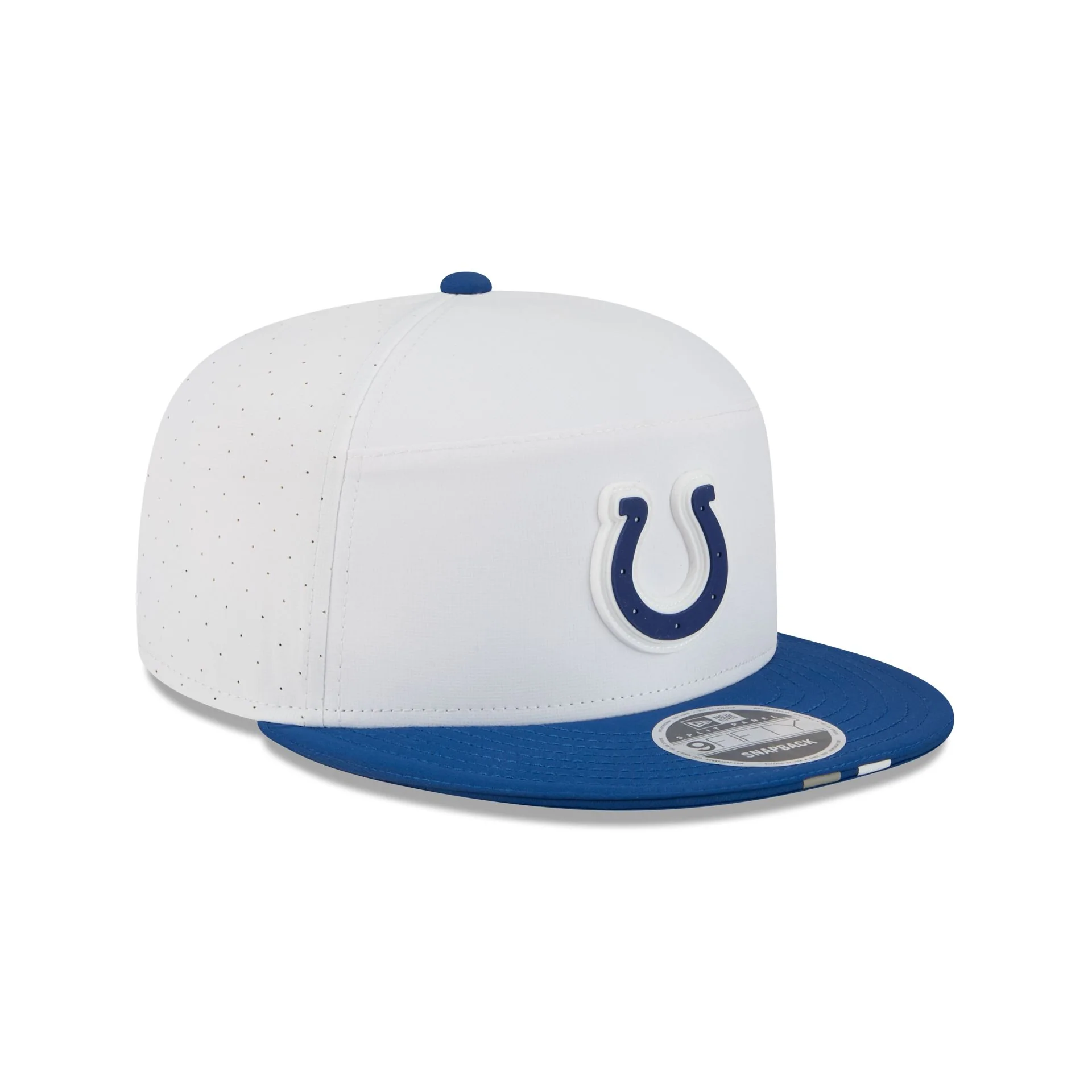 Indianapolis Colts 2025 Training Split Panel 9FIFTY Snapback Hat