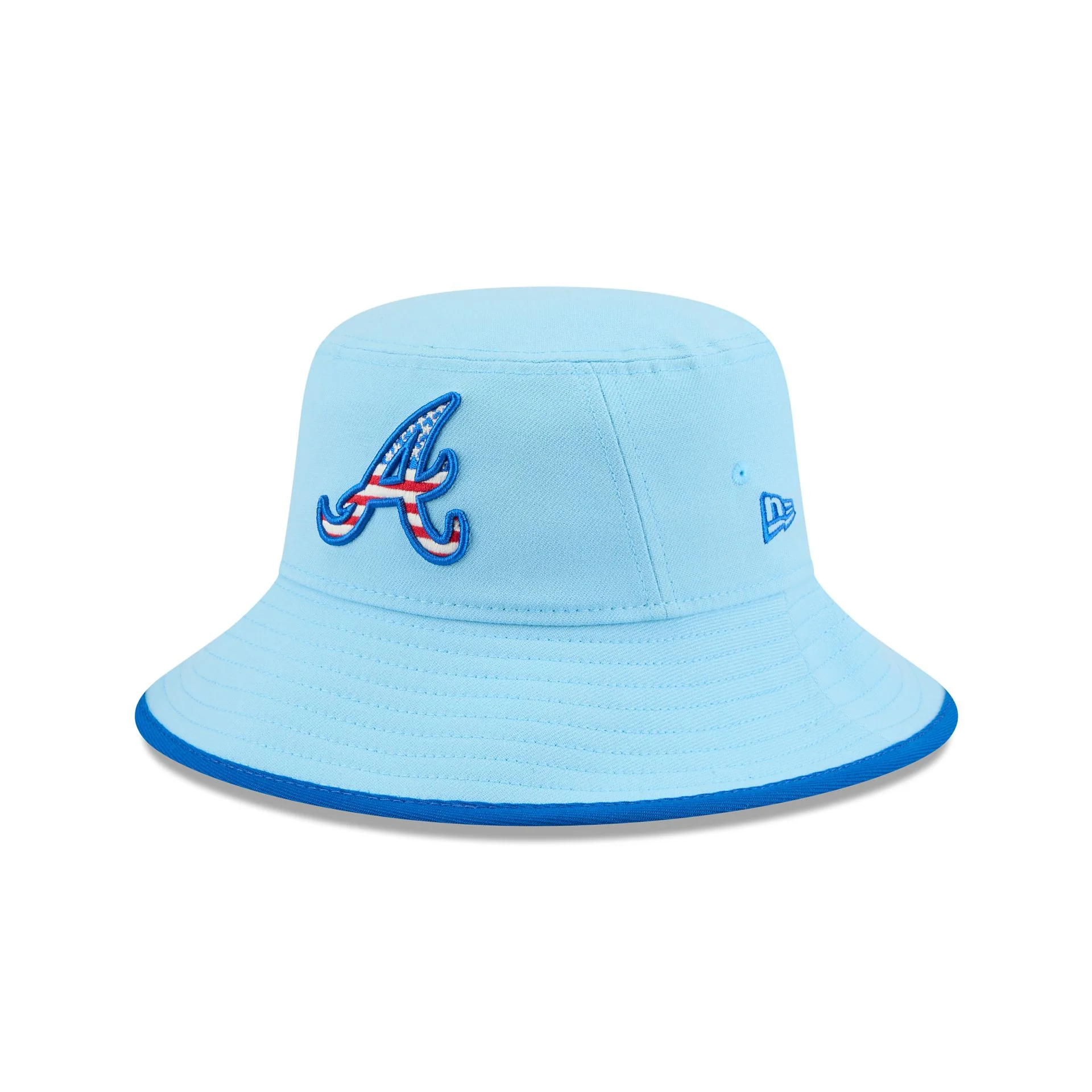 Atlanta Braves Independence Day 2025 Stretch Bucket Hat