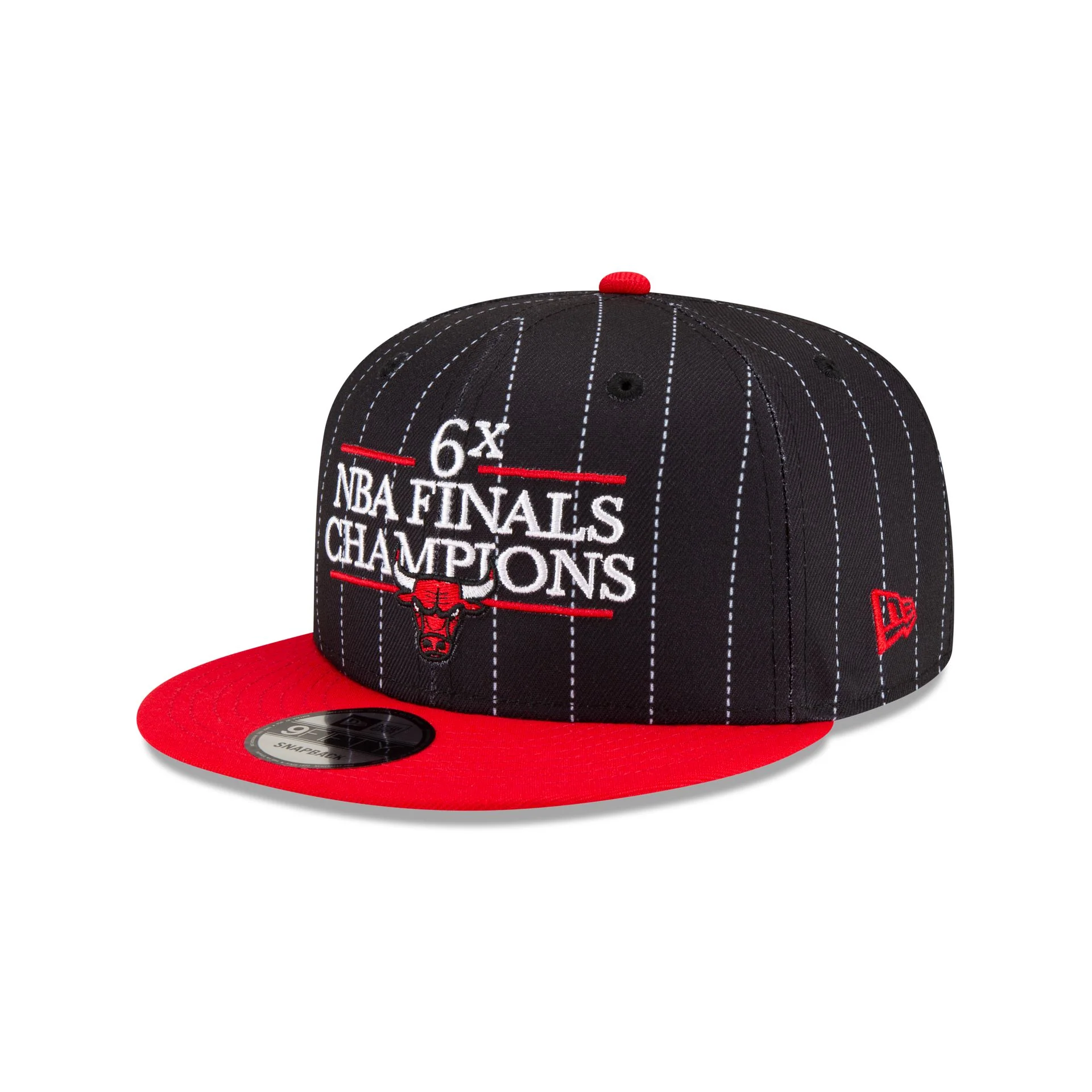 Just Caps NBA Champion Pinstripe Chicago Bulls 9FIFTY Snapback Hat