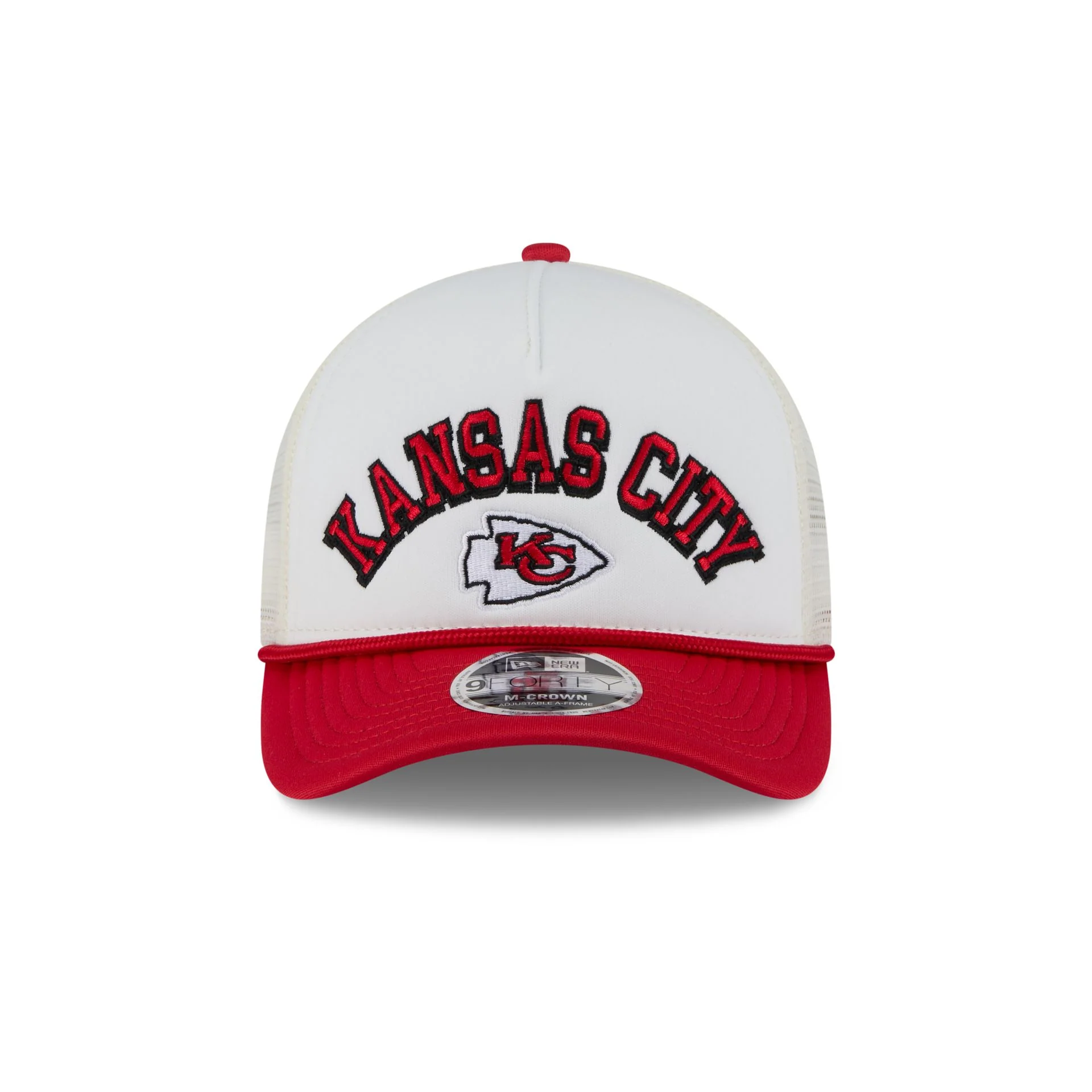 Kansas City Chiefs Chrome Arch 9FORTY M-Crown A-Frame Trucker Hat