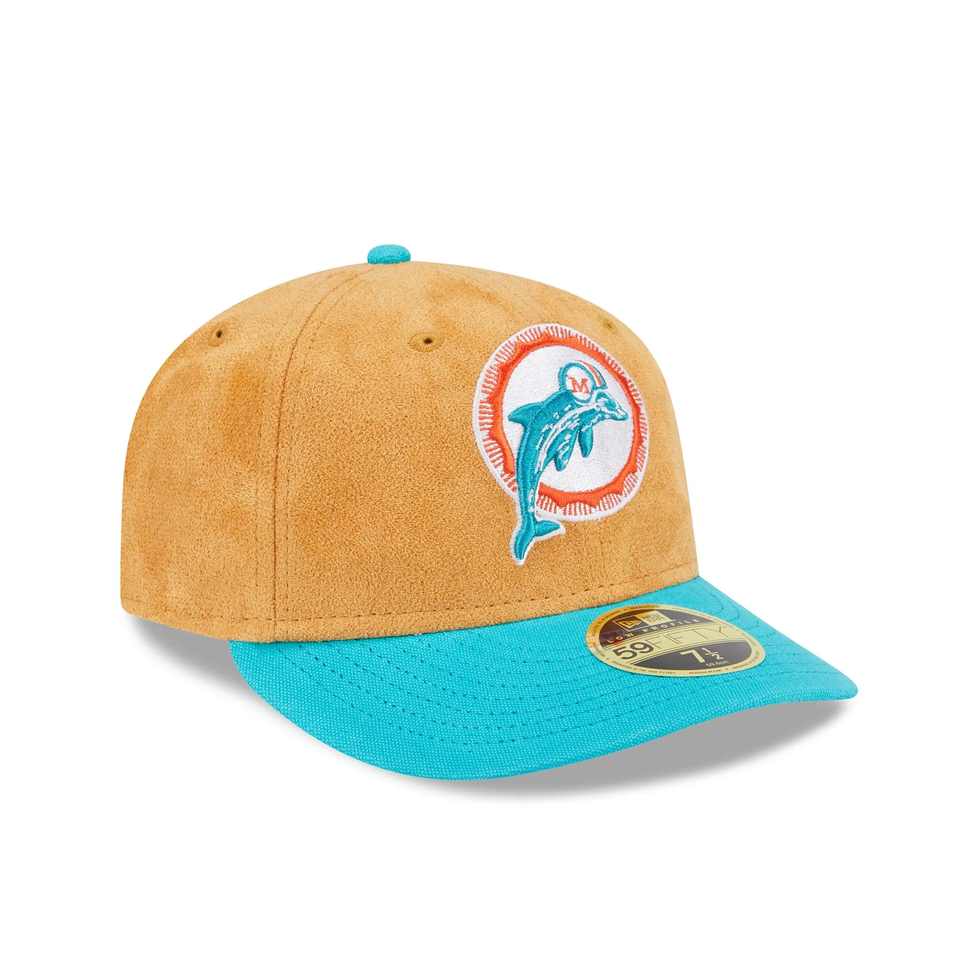 Miami Dolphins Tan Texture Low Profile 59FIFTY Fitted Hat