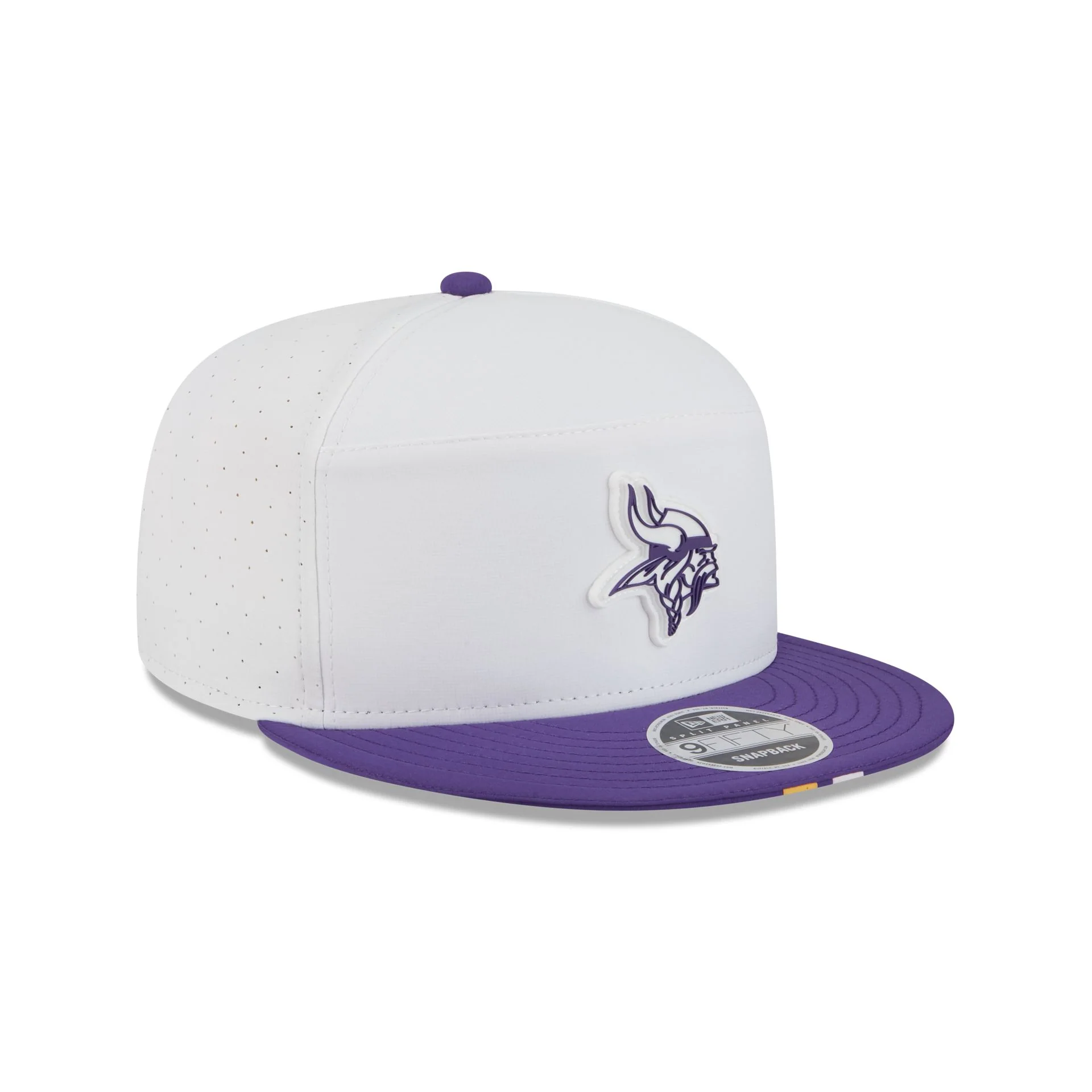Minnesota Vikings 2025 Training Split Panel 9FIFTY Snapback Hat
