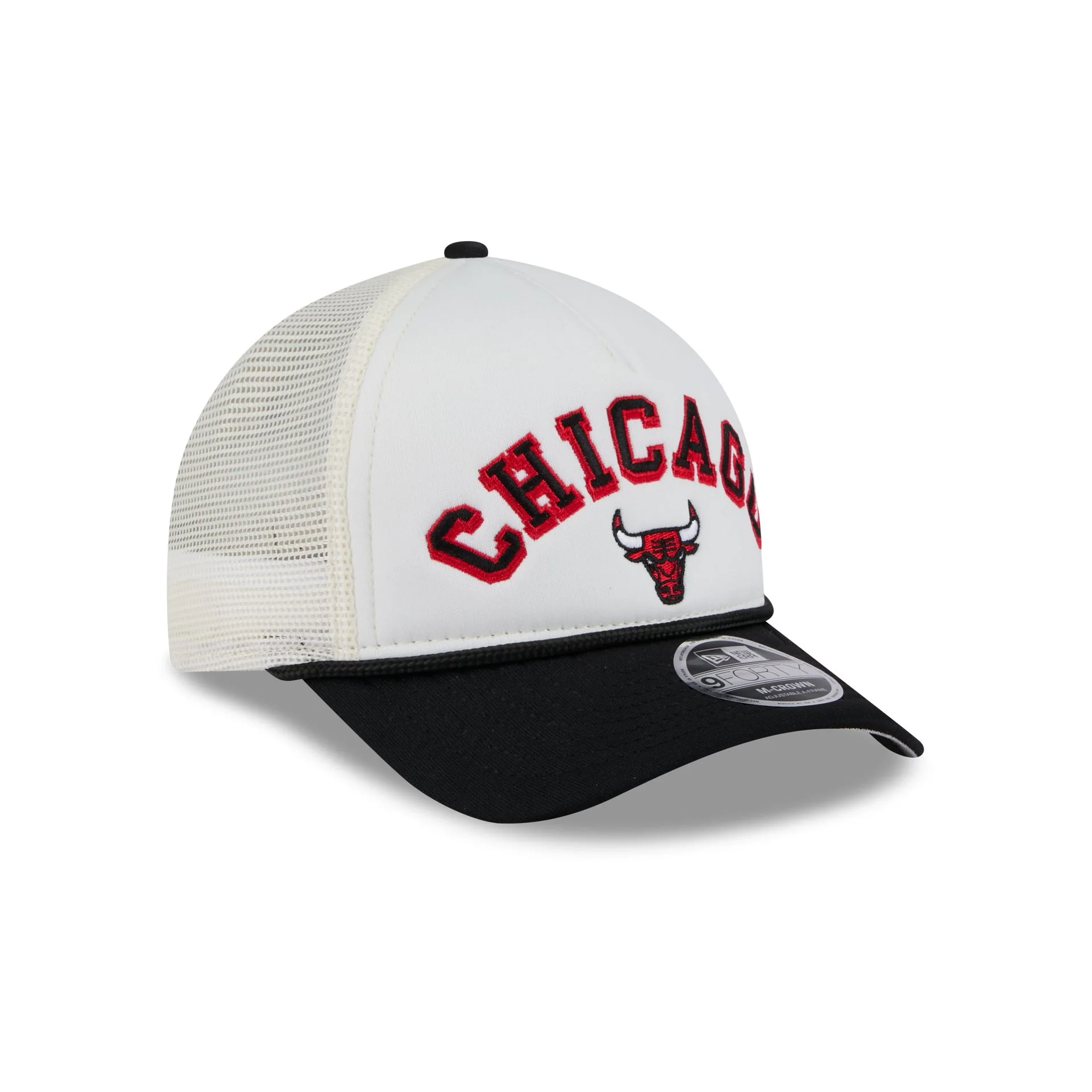 Chicago Bulls Chrome Arch 9FORTY M-Crown A-Frame Trucker Hat