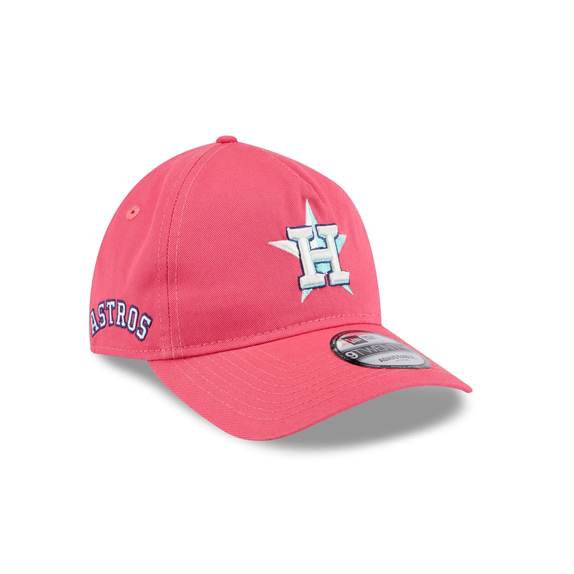 Houston Astros Coral 9TWENTY A-Frame Adjustable Hat