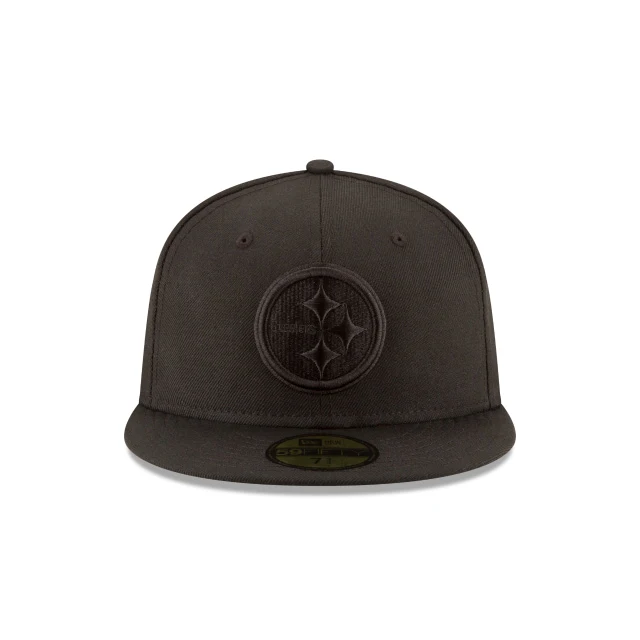 Pittsburgh Steelers Black On Black 59FIFTY Fitted Hat