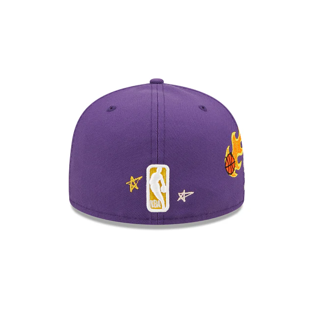 Los Angeles Lakers Scribble Collection 59FIFTY Fitted Hat