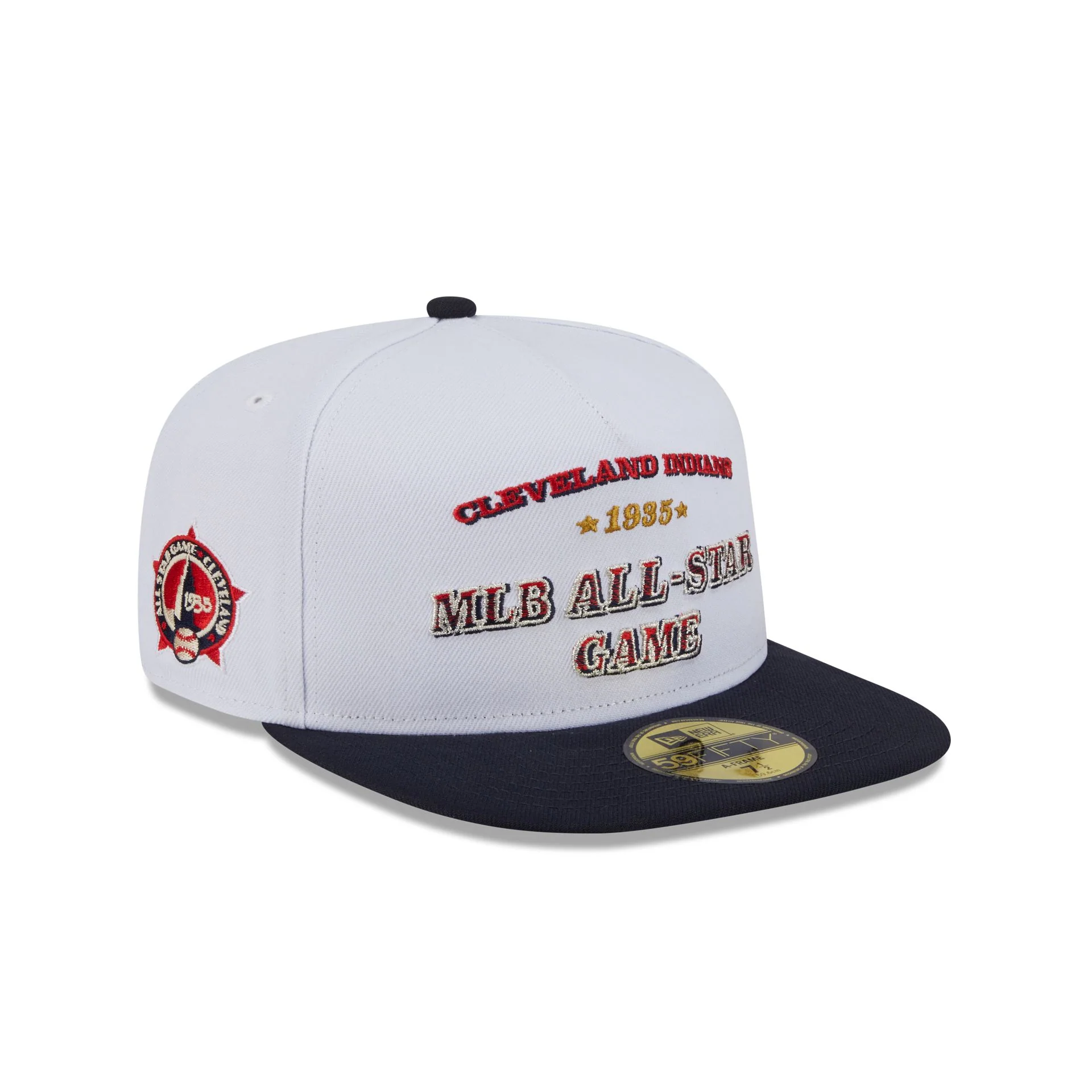 Cleveland Guardians Summer Derby White 59FIFTY A-Frame Fitted Hat