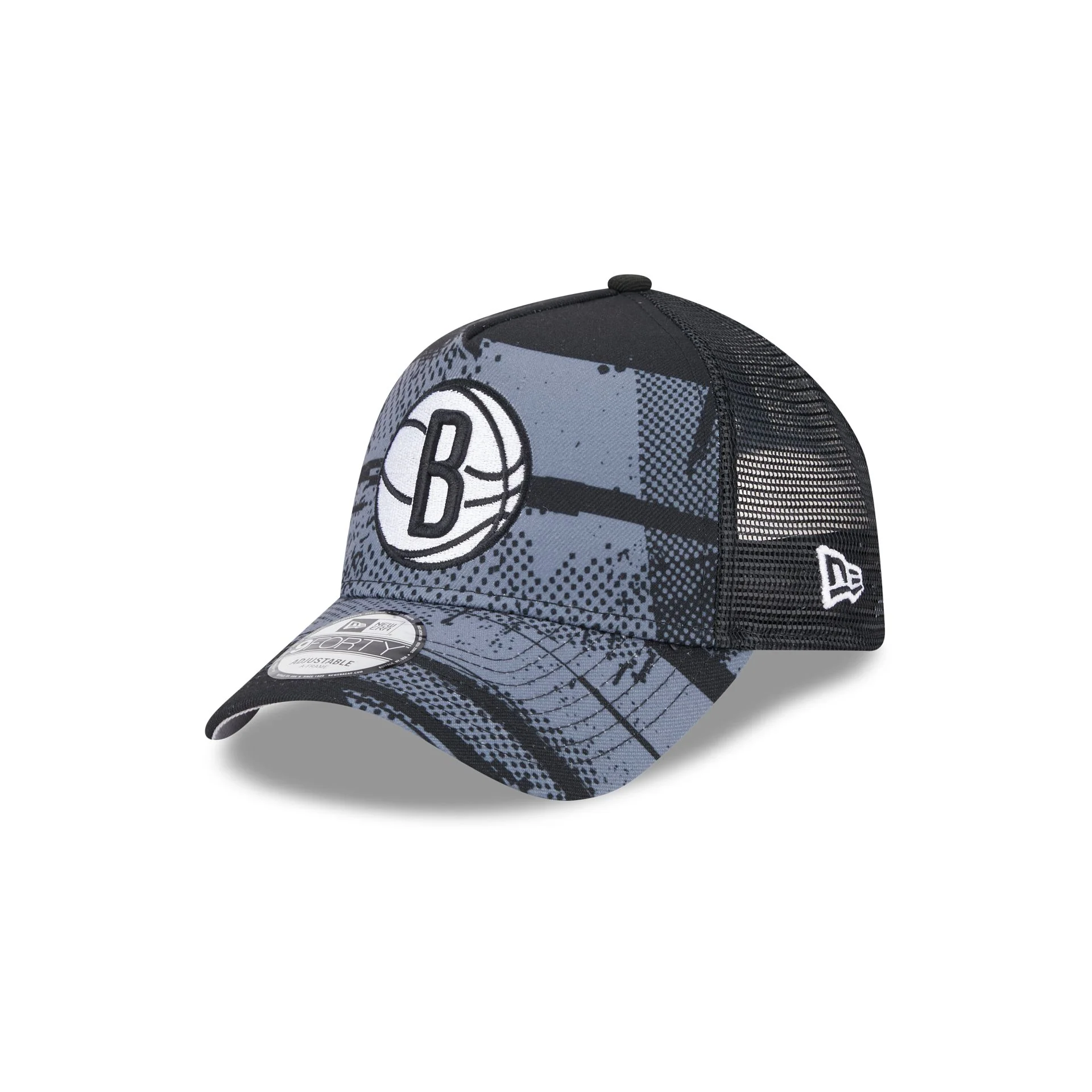 Brooklyn Nets 2024 Tip-Off 9FORTY A-Frame Trucker Hat