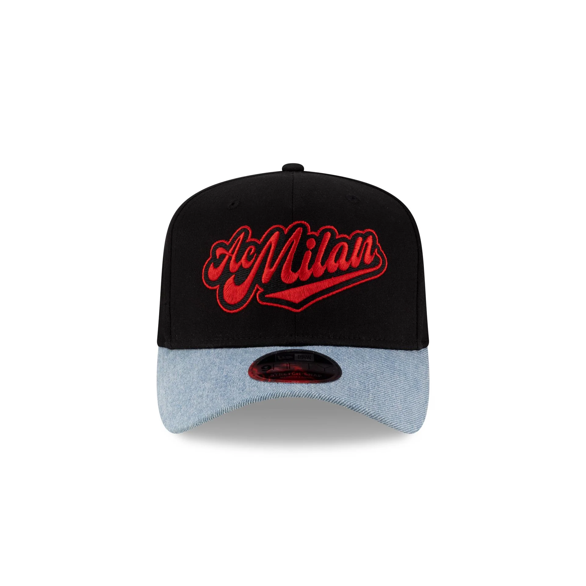 AC Milan Denim Visor 9FIFTY Stretch-Snap Hat
