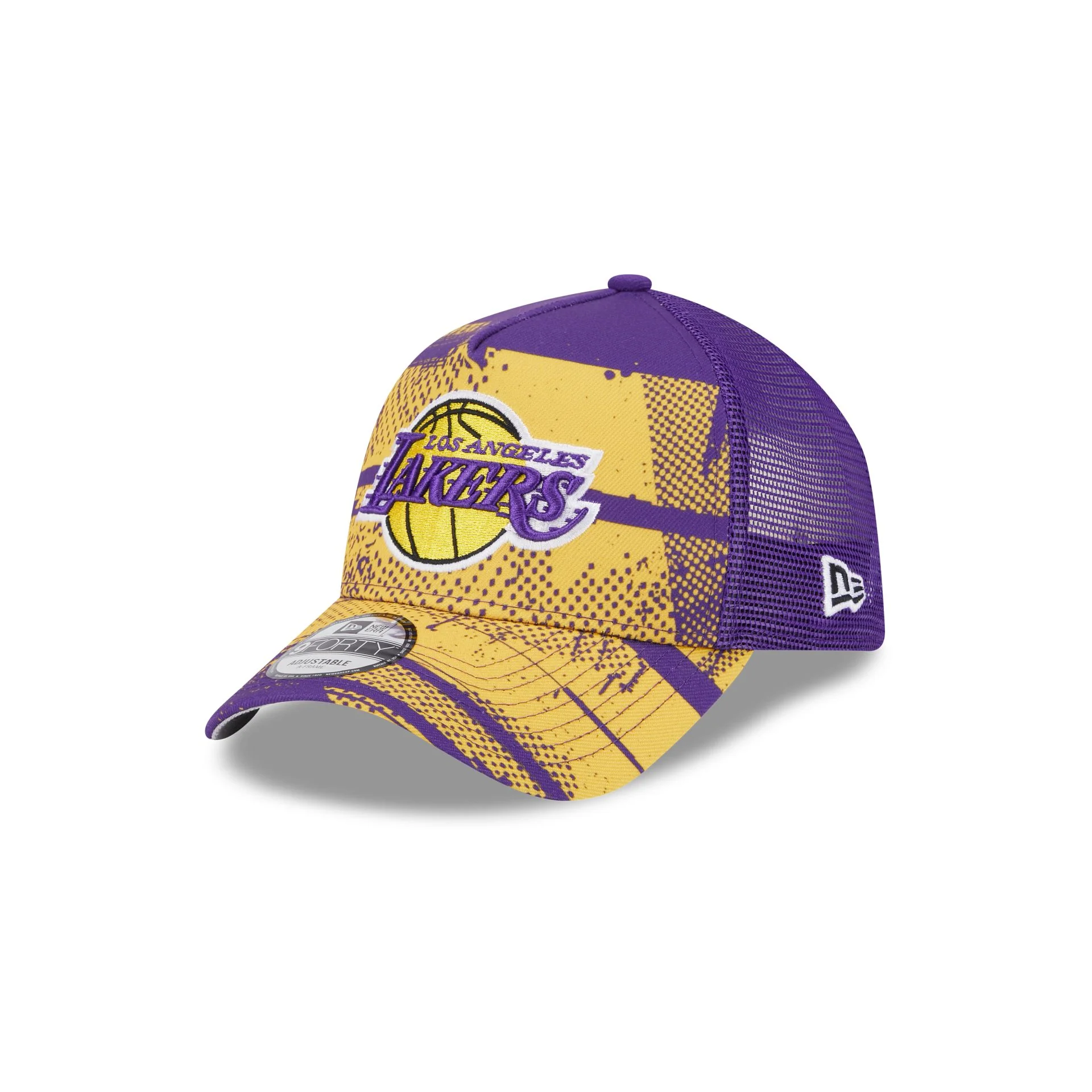 Los Angeles Lakers 2024 Tip-Off 9FORTY A-Frame Trucker Hat
