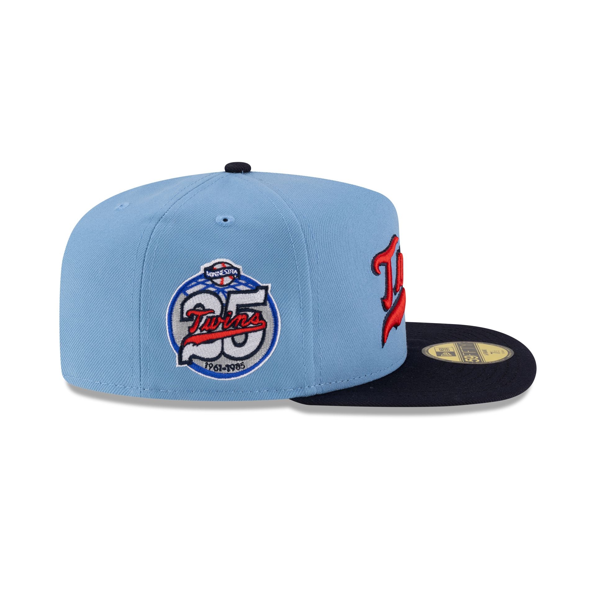 Just Caps Sky Blue Minnesota Twins 59FIFTY A-Frame Fitted Hat
