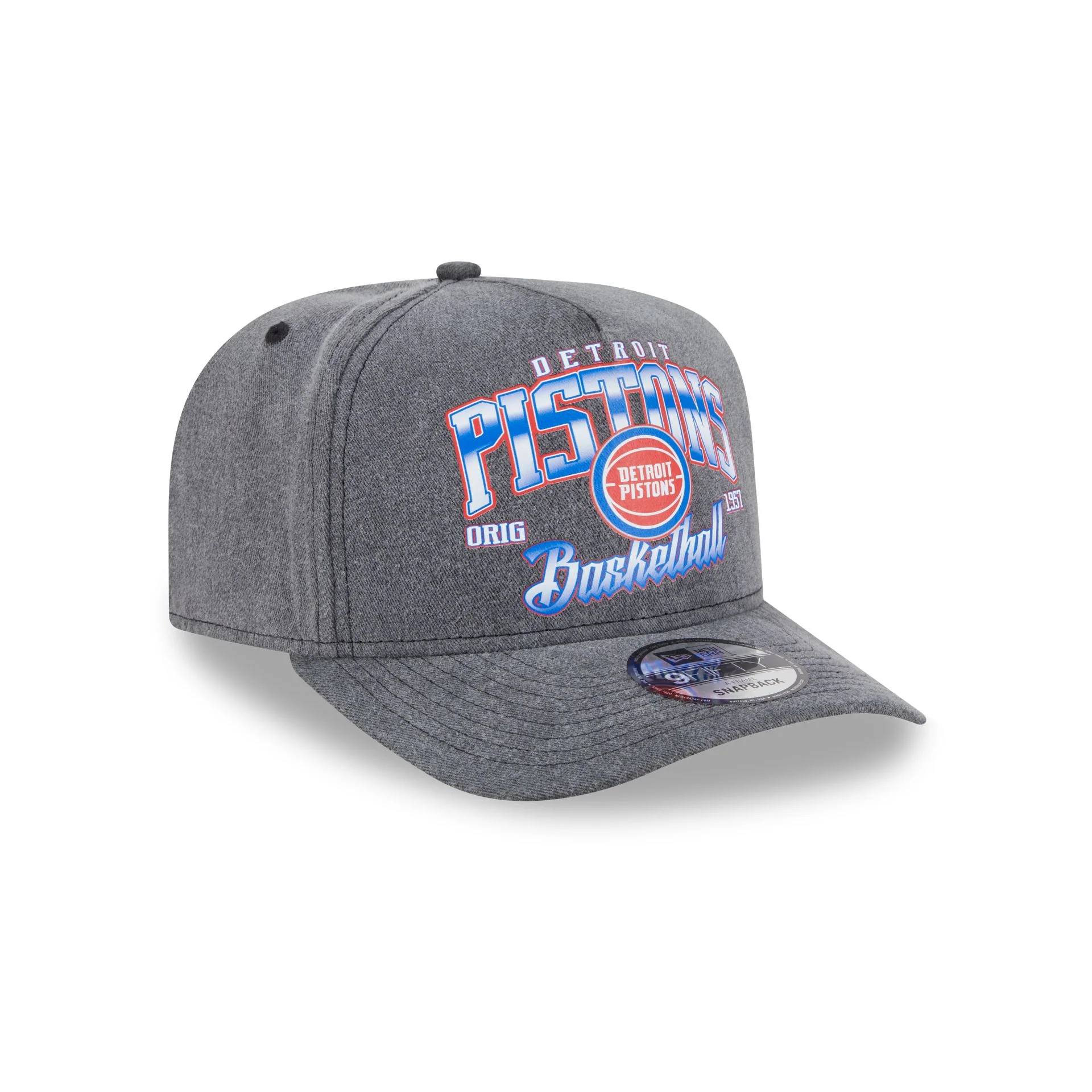 Detroit Pistons Washed 9FIFTY A-Frame Snapback Hat