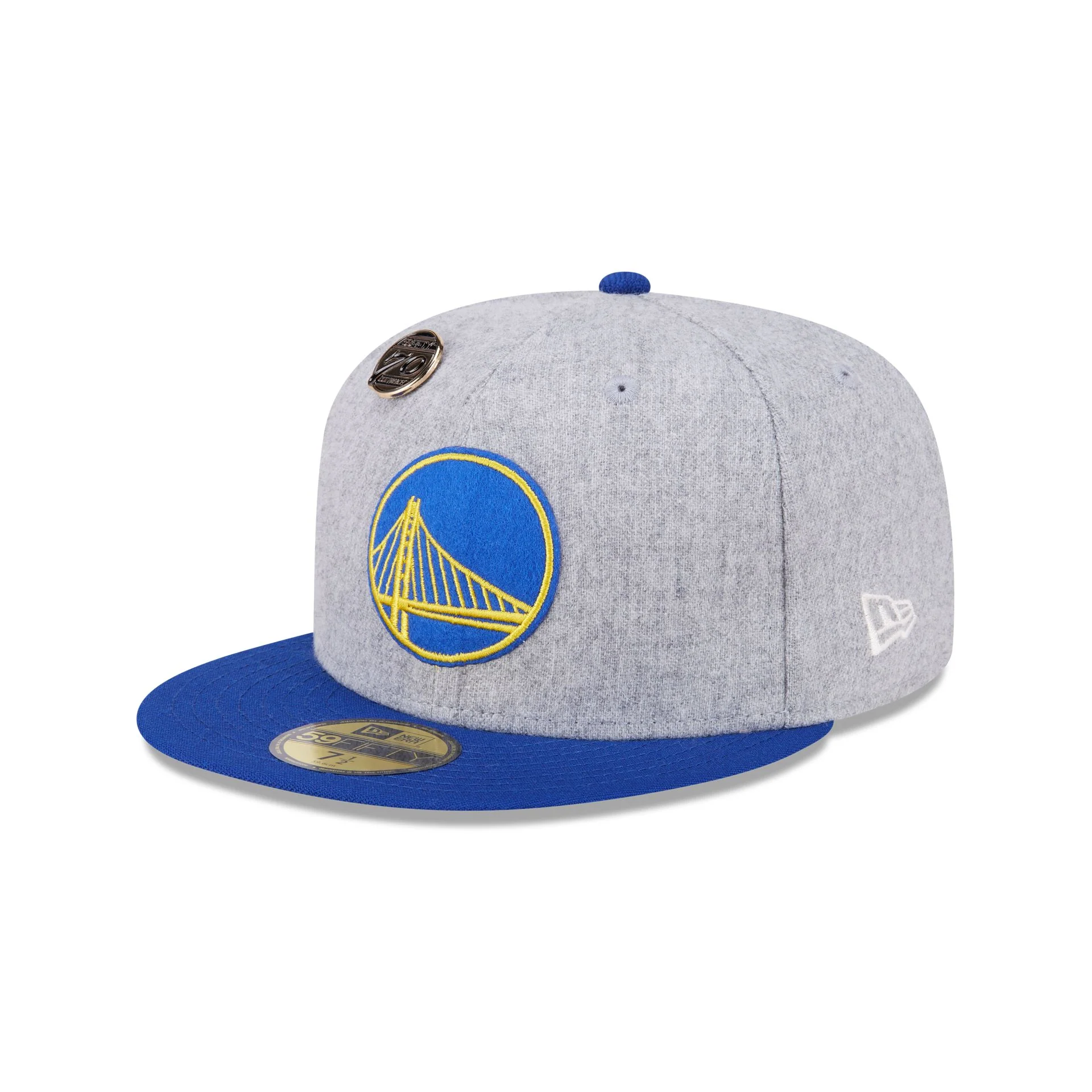 Golden State Warriors 70th Anniversary Gray 59FIFTY Fitted Hat