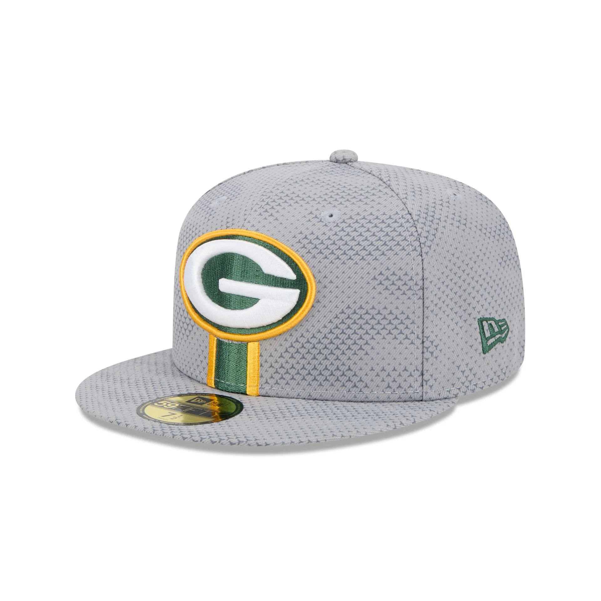 Green Bay Packers 2024 Sideline Gray 59FIFTY Fitted Hat