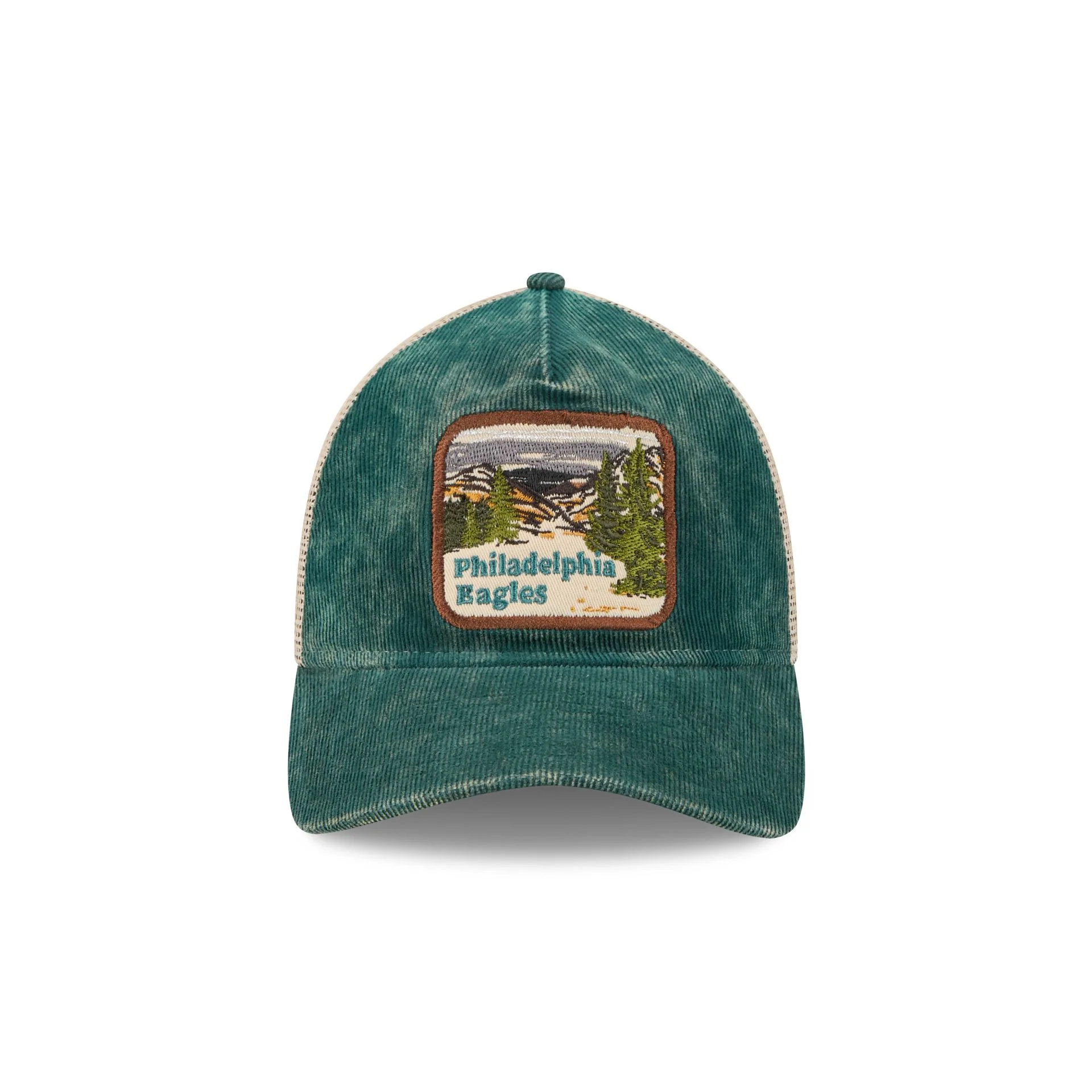 Philadelphia Eagles Vintage Landscape 9TWENTY A-Frame Trucker Hat
